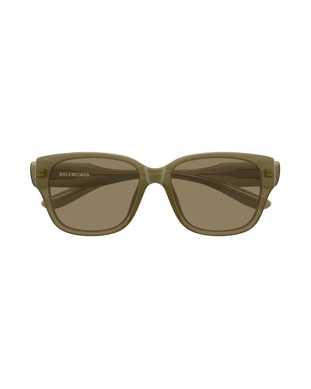 Balenciaga Black Bb0512Sk 004 Occhiali Da Sole Acetato Marrone Squadrata