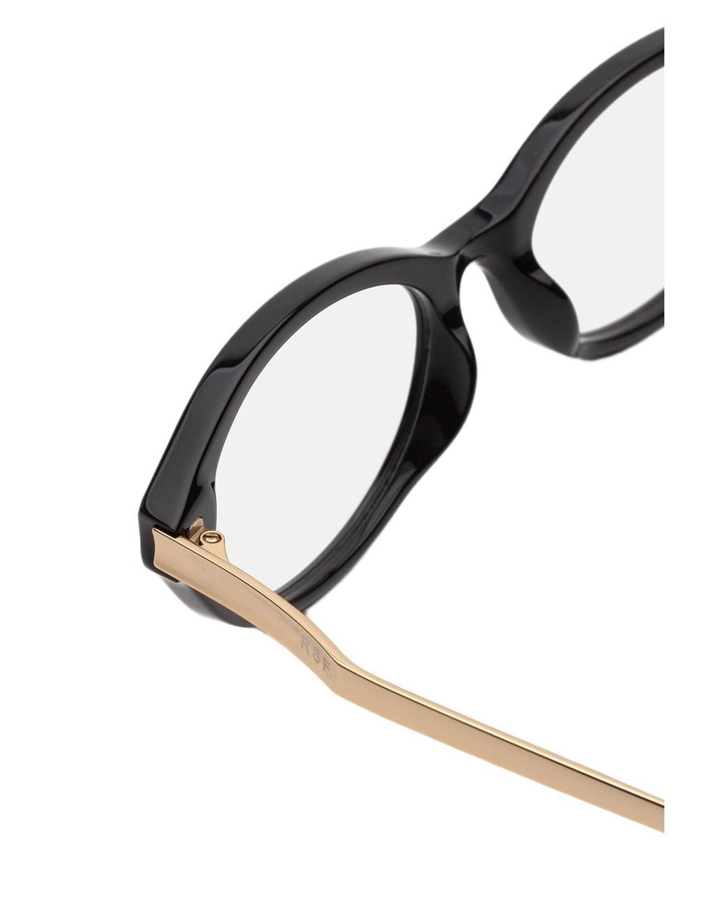 Retrosuperfuture Black 6Yw Numero 155 Nero & Oro Optical Frames Acetate Round