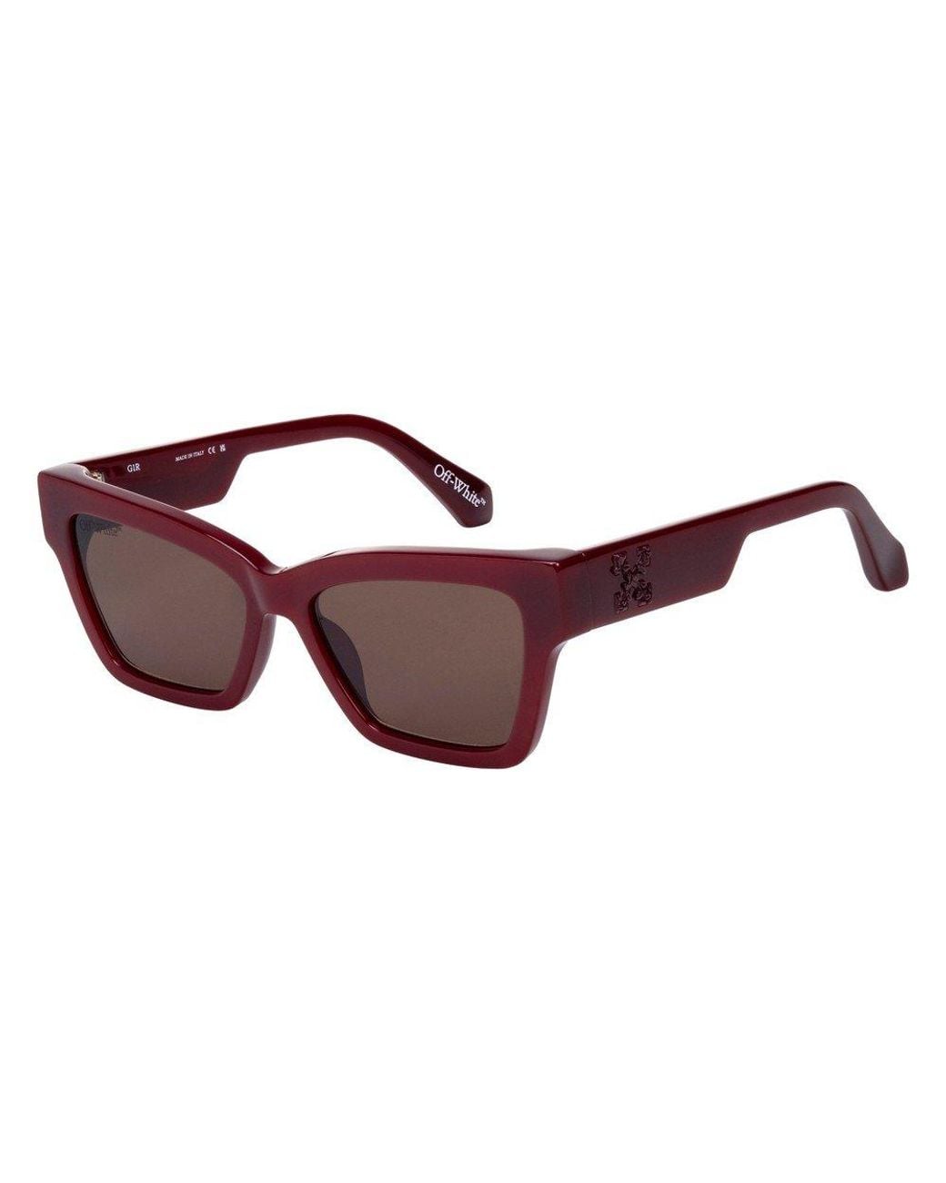 Off-White c/o Virgil Abloh Red Ow1069 Cincinnati 253 Sunglasses Acetate Cat Eye Normal