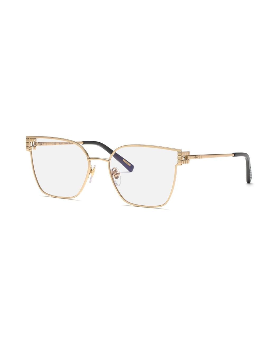 Chopard Vchl58M 300 Optical Frames Metal Squared in Black | Lyst UK
