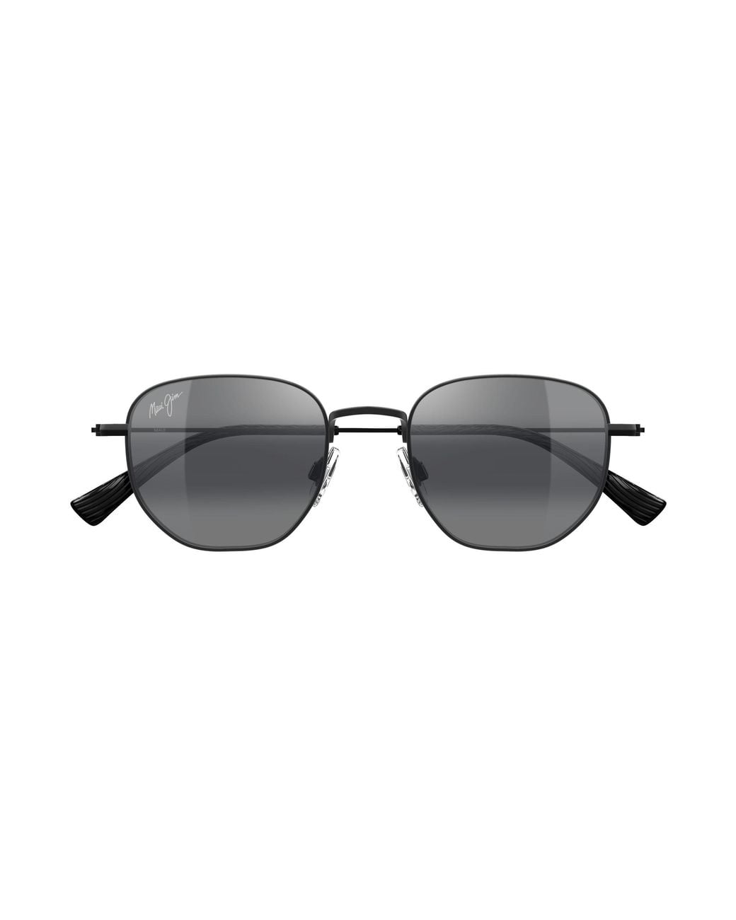 Maui Jim Black Mj0366S 001 Occhiali Da Sole Metallo Grigio Squadrata