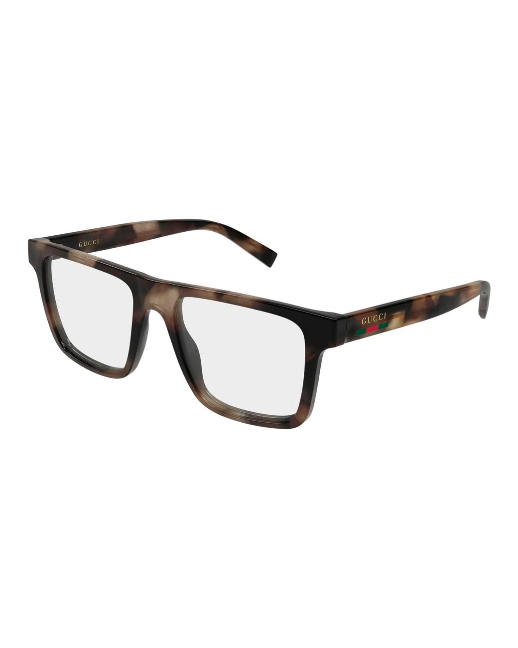 Gucci Black Gg2236O 003 Optical Frames Injected Transparent Squared for men