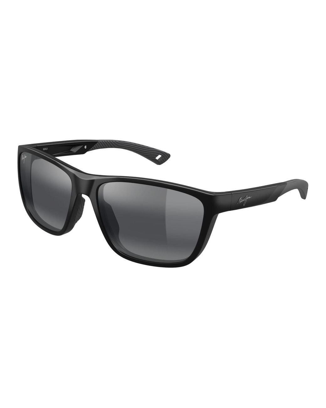 Maui Jim Black Mj0368Sa 001 Sunglasses Bio-Injected Squared for men
