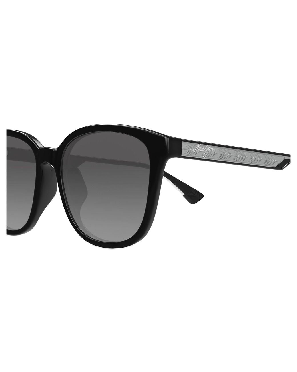 Maui Jim Black Mj0647Sa 001 Occhiali Da Sole Bio-Iniettato Grigio Rotonda