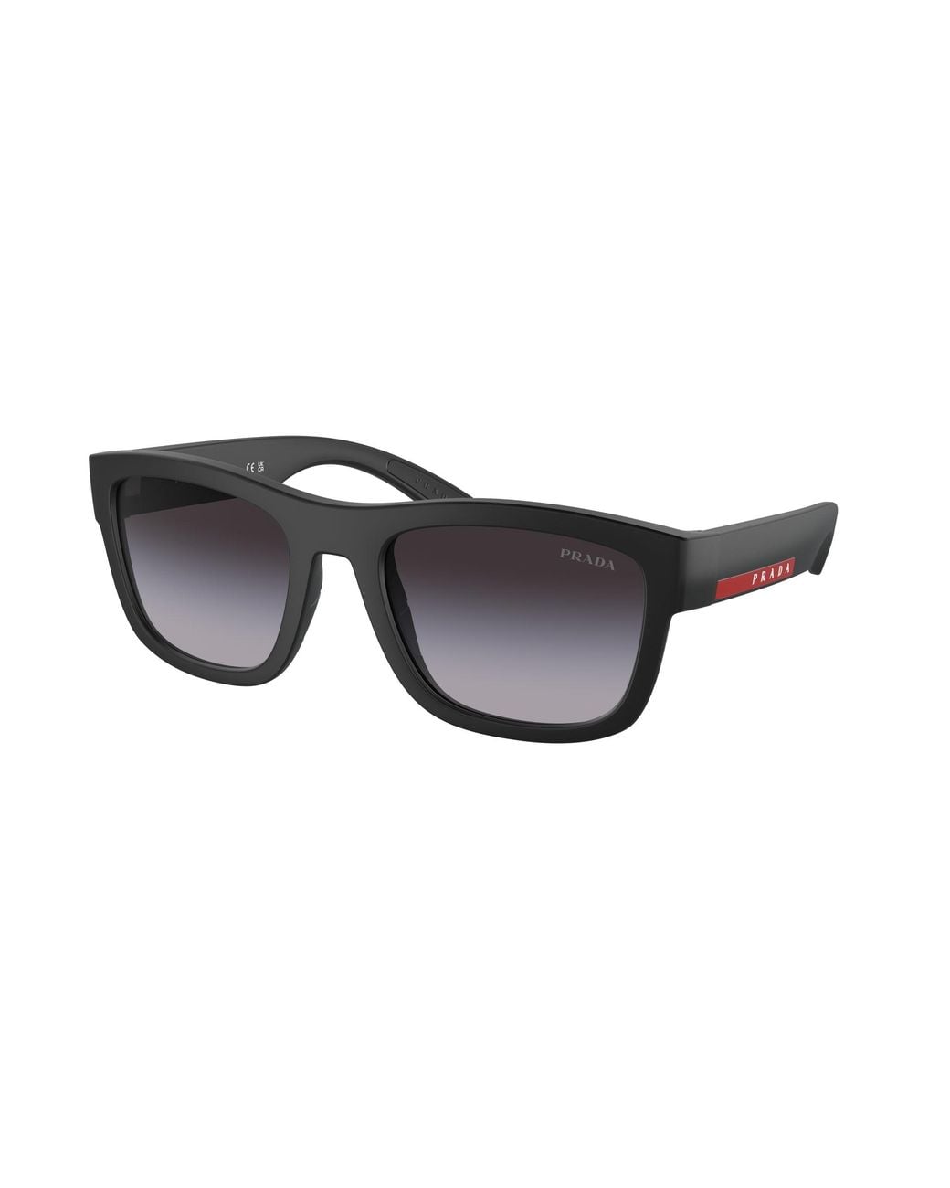 Prada Linea Rossa Black Ps 01Zs 1Bo09U Sunglasses Nylon Pillow Normal Shaded for men