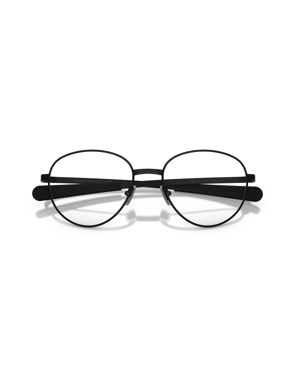 Moncler Black Me1015 1001 Optical Frames Metal Transparent Round Normal