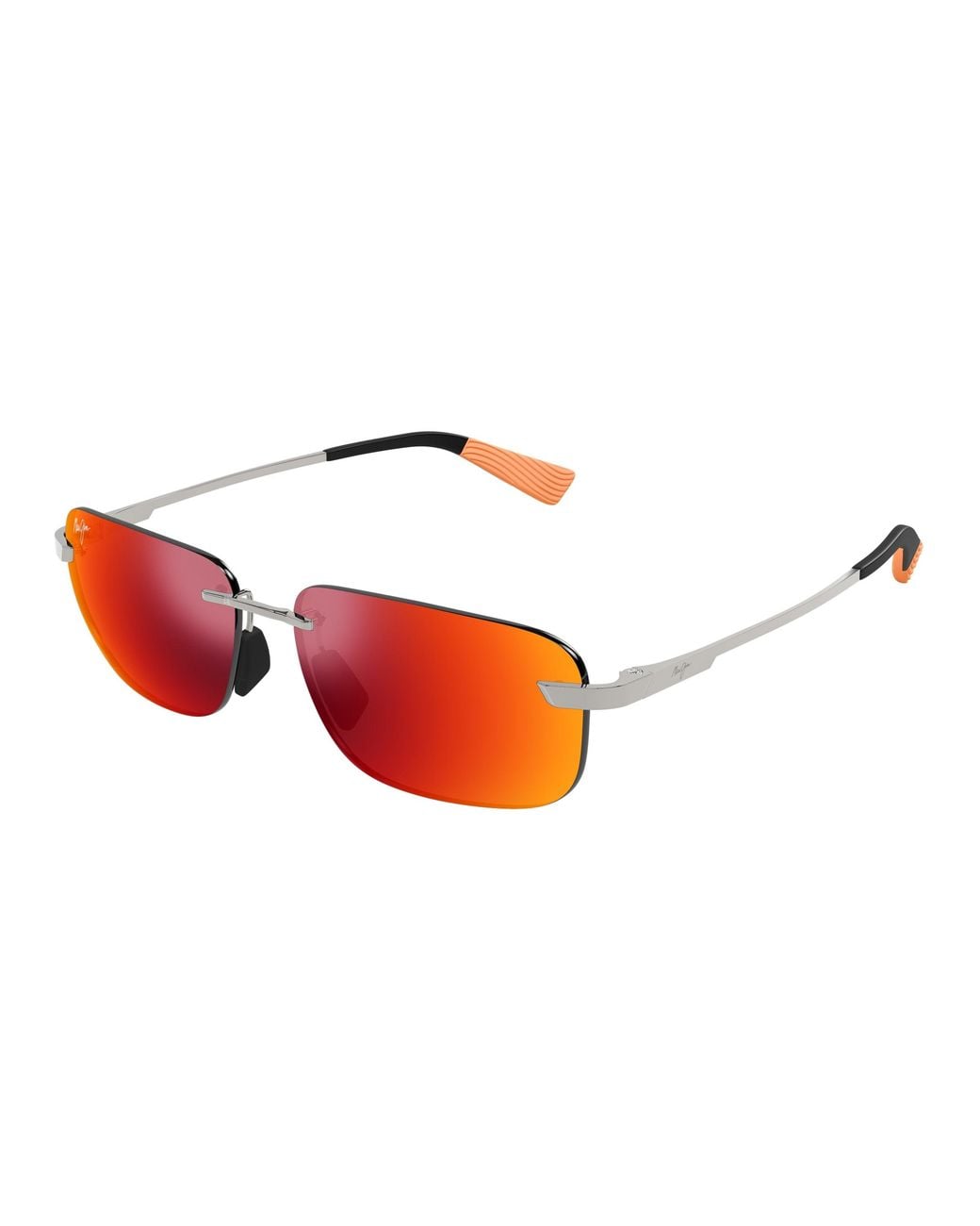 Maui Jim Black Mj0624S 001 Occhiali Da Sole Titanio Rosso Squadrata