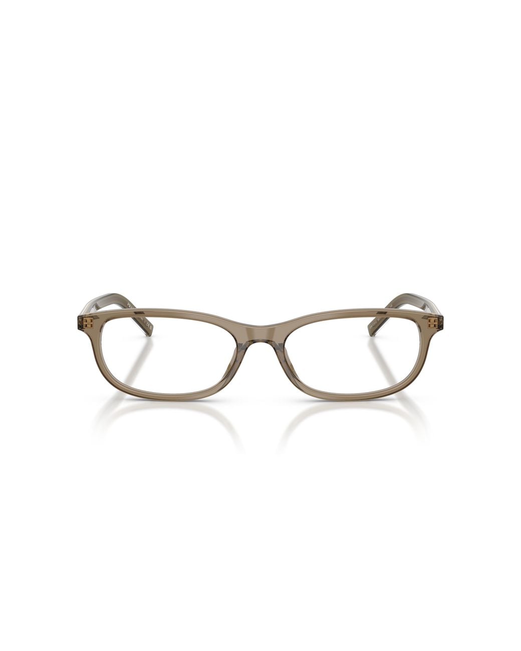 Prada Black Pr D15Vu 18T1O1 Optical Frames Acetate Transparent Geometric Normal