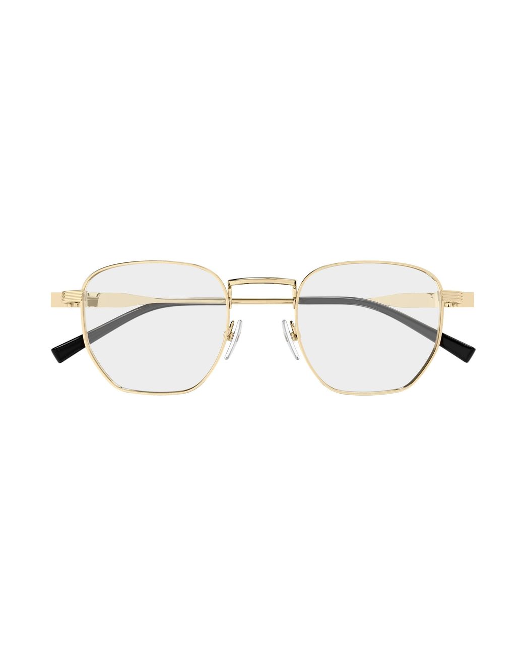 Gucci Black Gg1878O 001 Optical Frames Metal Transparent Squared for men