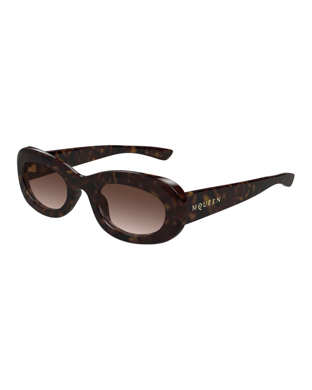 McQueen Black Am0527S 002 Sunglasses Acetate Round