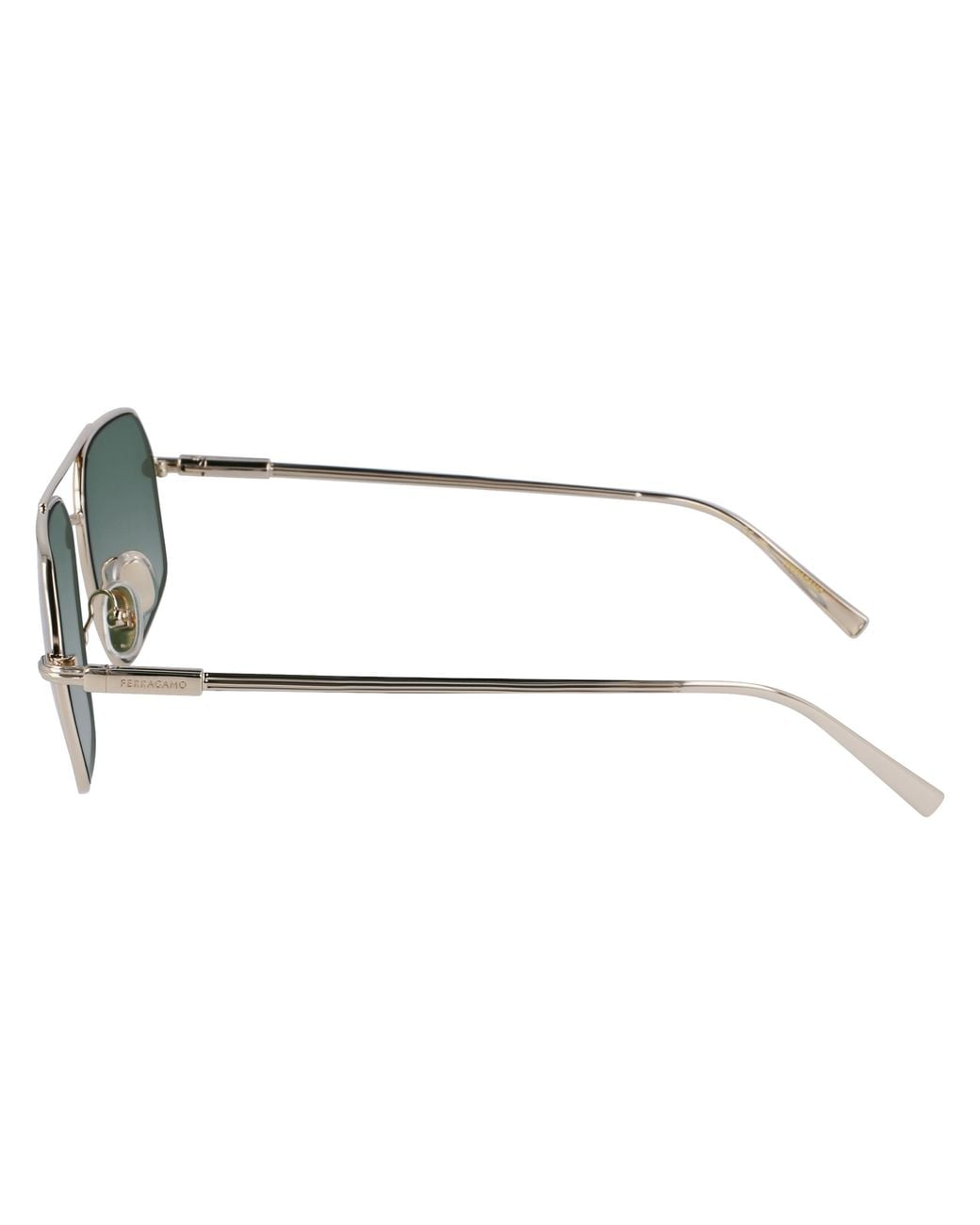 Ferragamo Black Sf313S 746 Sunglasses Metal Squared Normal Normal for men