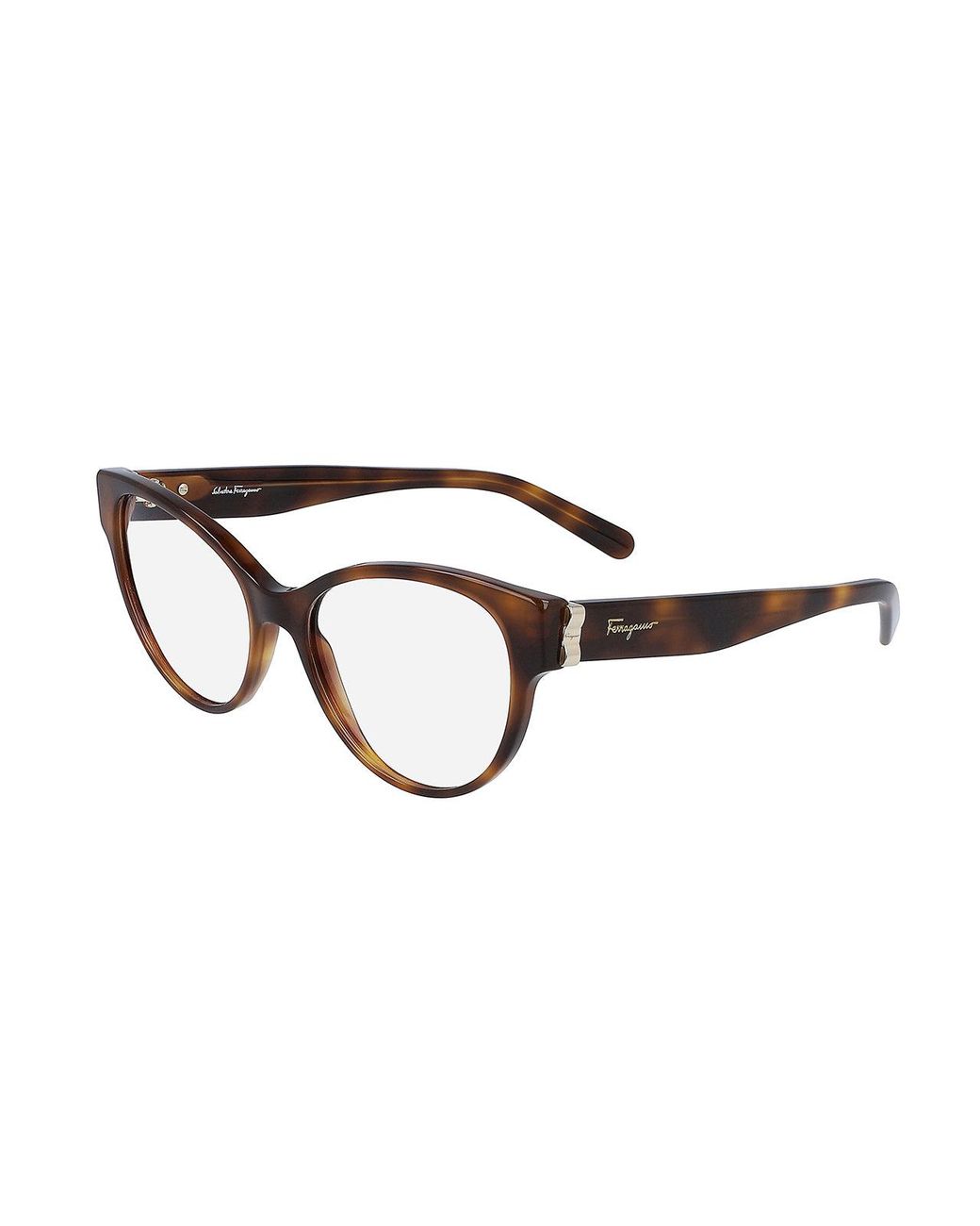 Ferragamo Black Sf2863 42908 214 Optical Frames Plastic Cat Eye