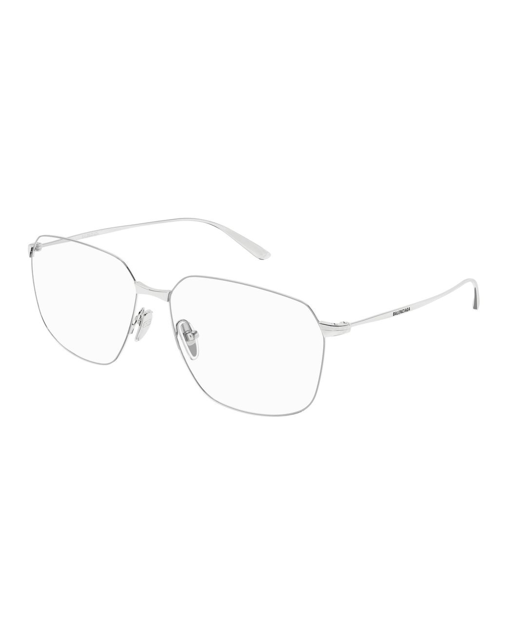 Balenciaga Black Bb0414O 002 Optical Frames Acetate Transparent Squared