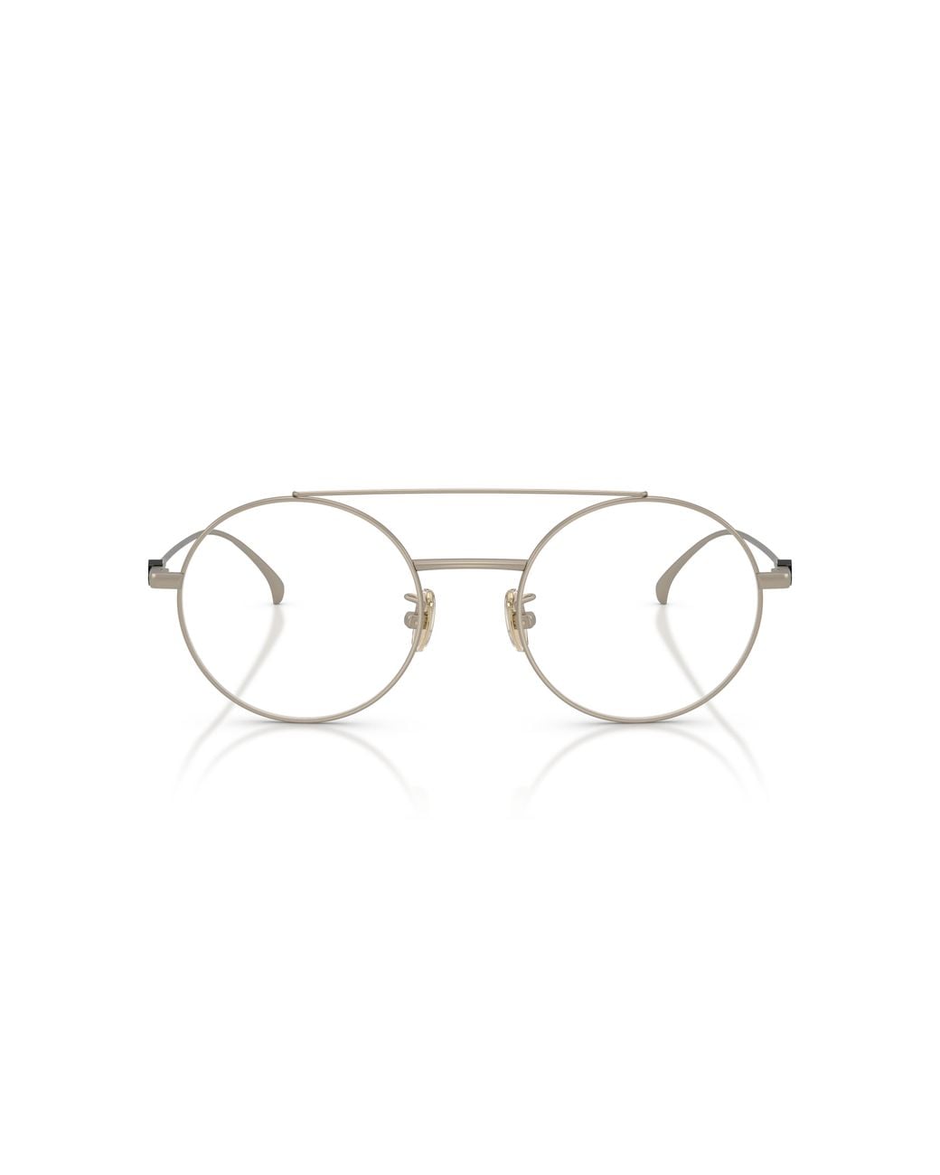 Moncler Black Me1019T 1003 Optical Frames Titanium Transparent Round Normal