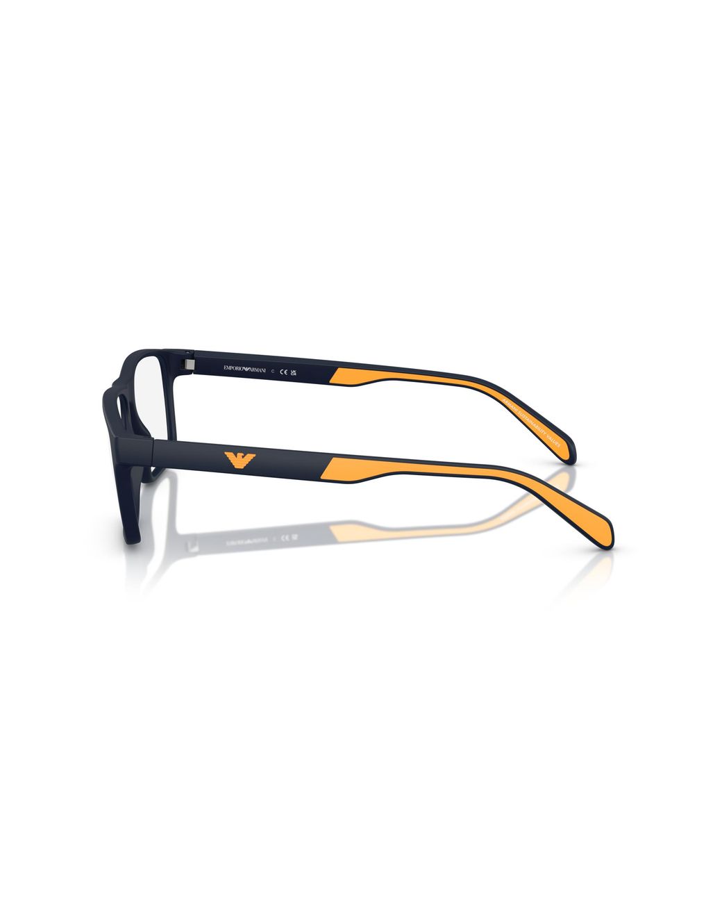 Emporio Armani Black Ea3233 5088 Optical Frames Injected Squared Normal for men