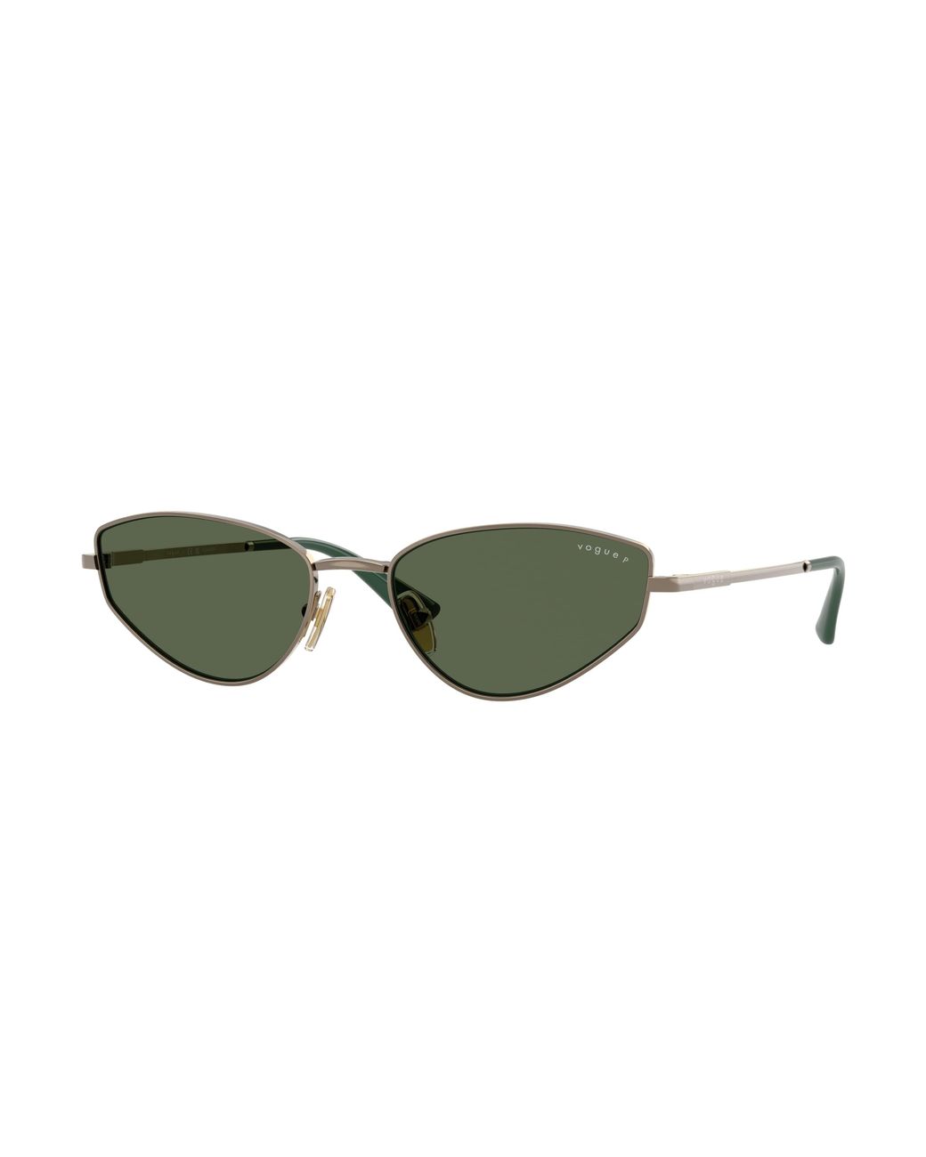 Vogue Eyewear Green Vo4339S 51389A Sunglasses Metal Cat Eye Polarized