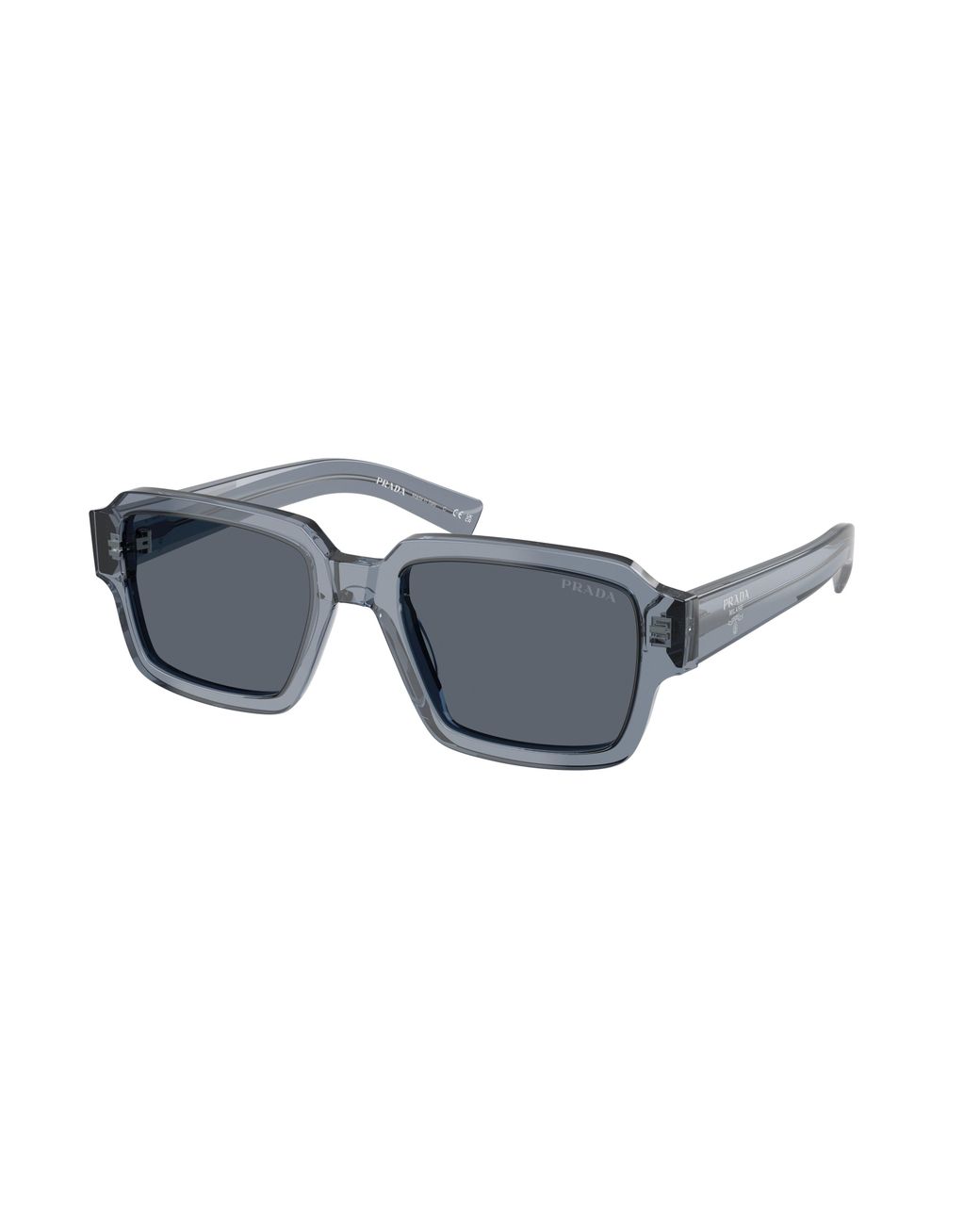 Prada Black Pr 02Zs 17T07T Sunglasses Acetate Squared Normal for men