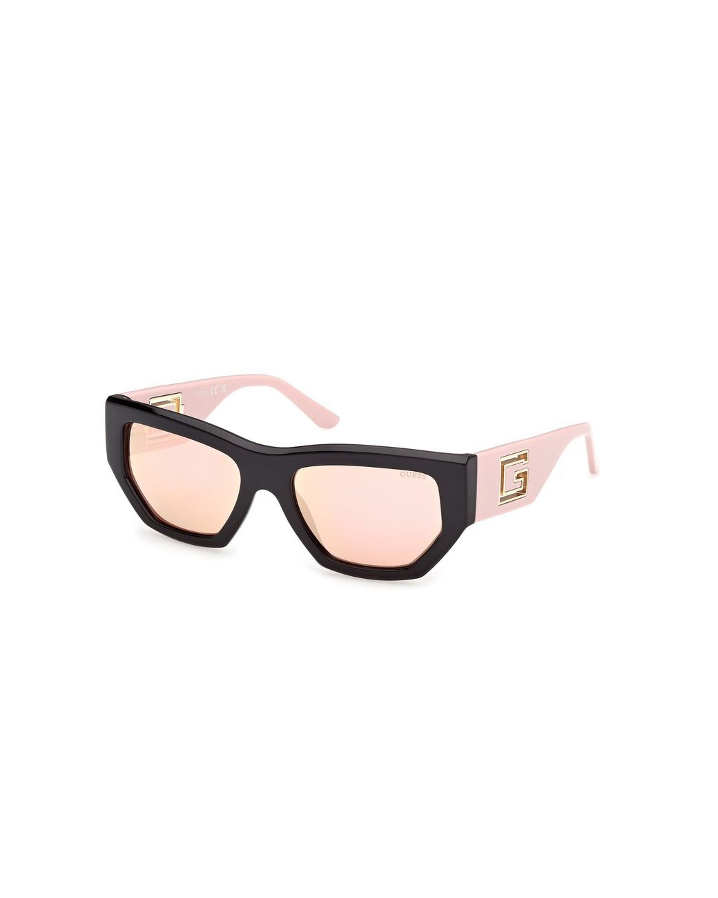 Guess Black Gu00291 05U Sunglasses Injected Bordeaux Geometric Normal