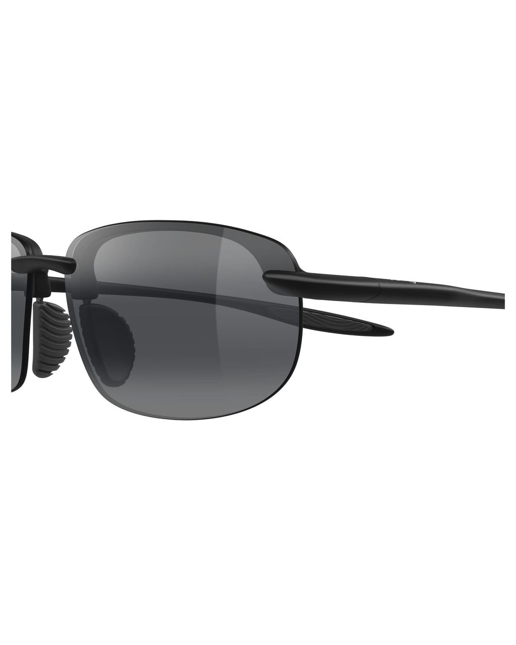 Maui Jim Black Mj0677Sa 001 Occhiali Da Sole Iniettato Grigio Squadrata