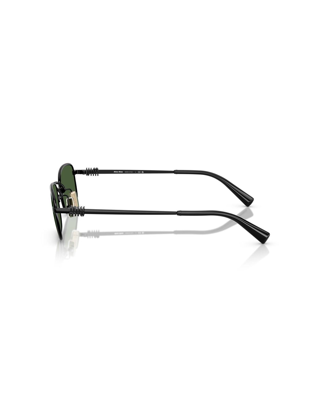Miu Miu Green Mu A53S 1Ab1I0 Sunglasses Metal Squared Normal