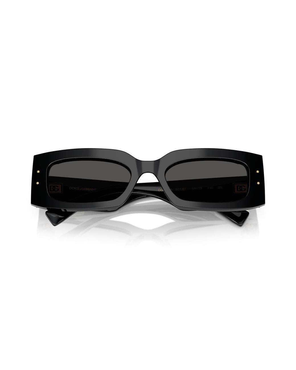 Dolce & Gabbana Black Dg4479 501/87 Sunglasses Acetate Squared Normal