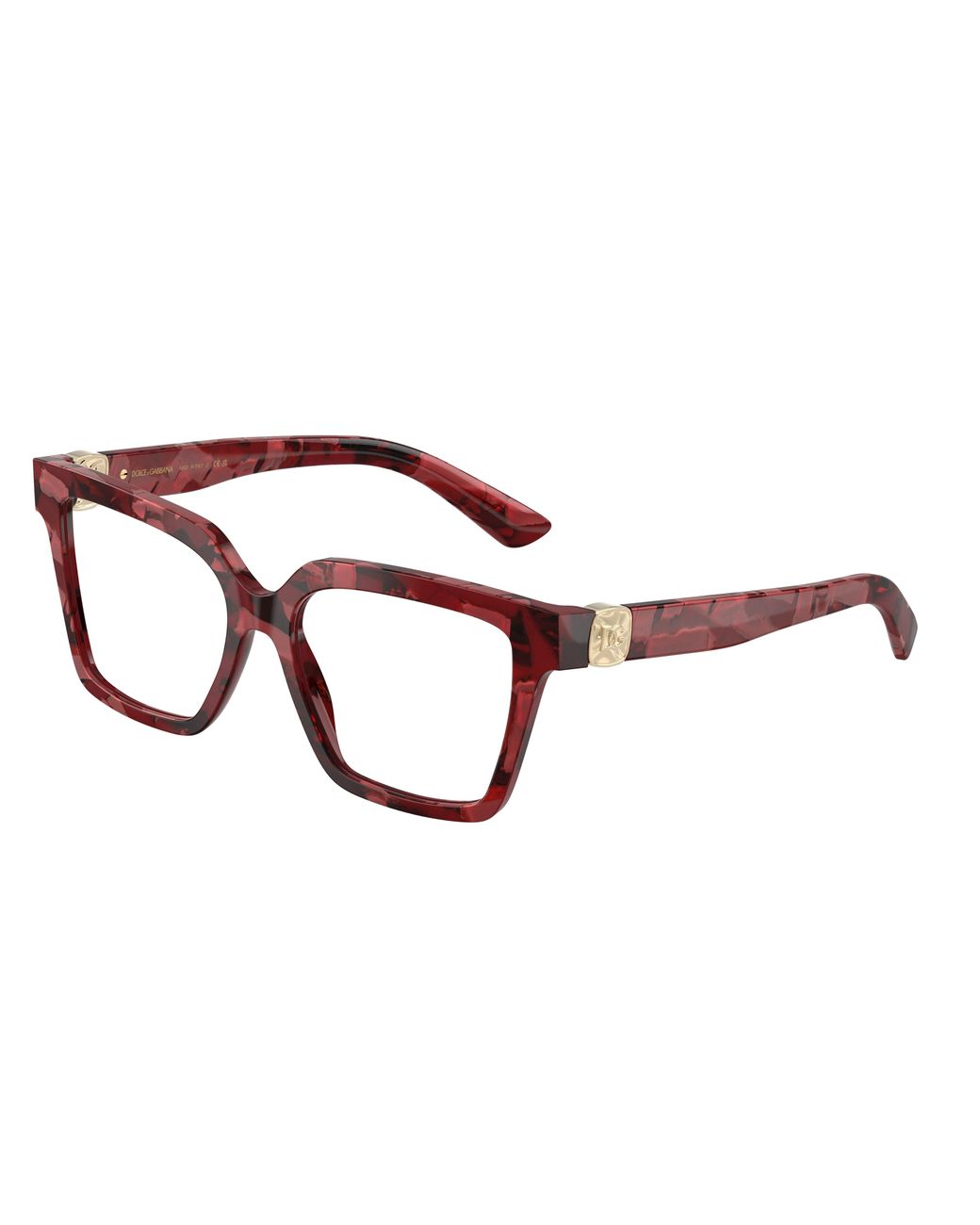 Dolce & Gabbana Black Dg3395 3463 Optical Frames Acetate Squared Normal