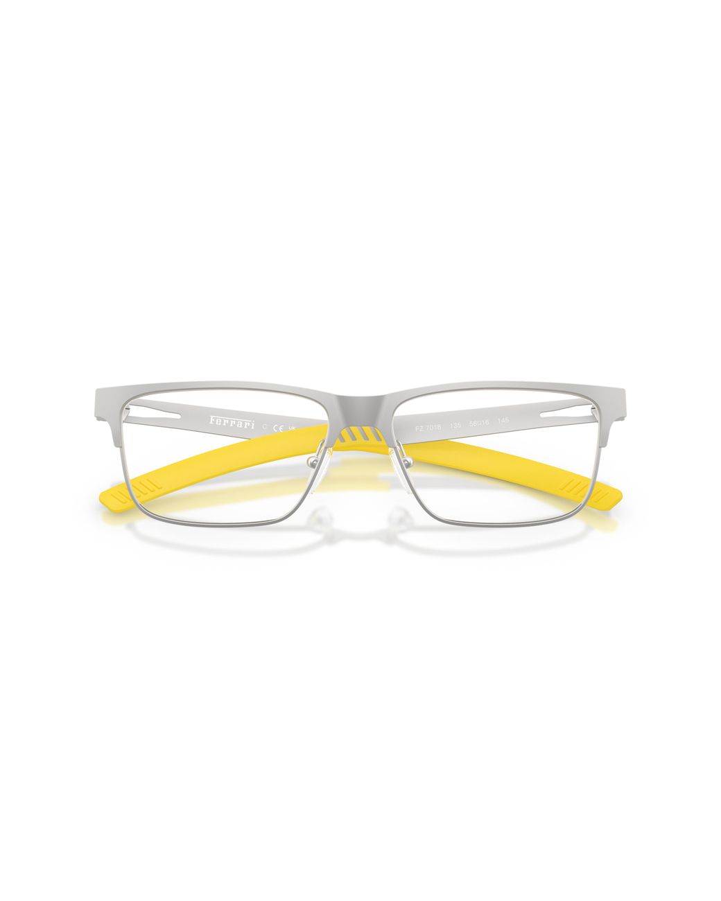FERRARI SCUDERIA Black Fz7018 135 Optical Frames Metal Transparent Squared Normal for men