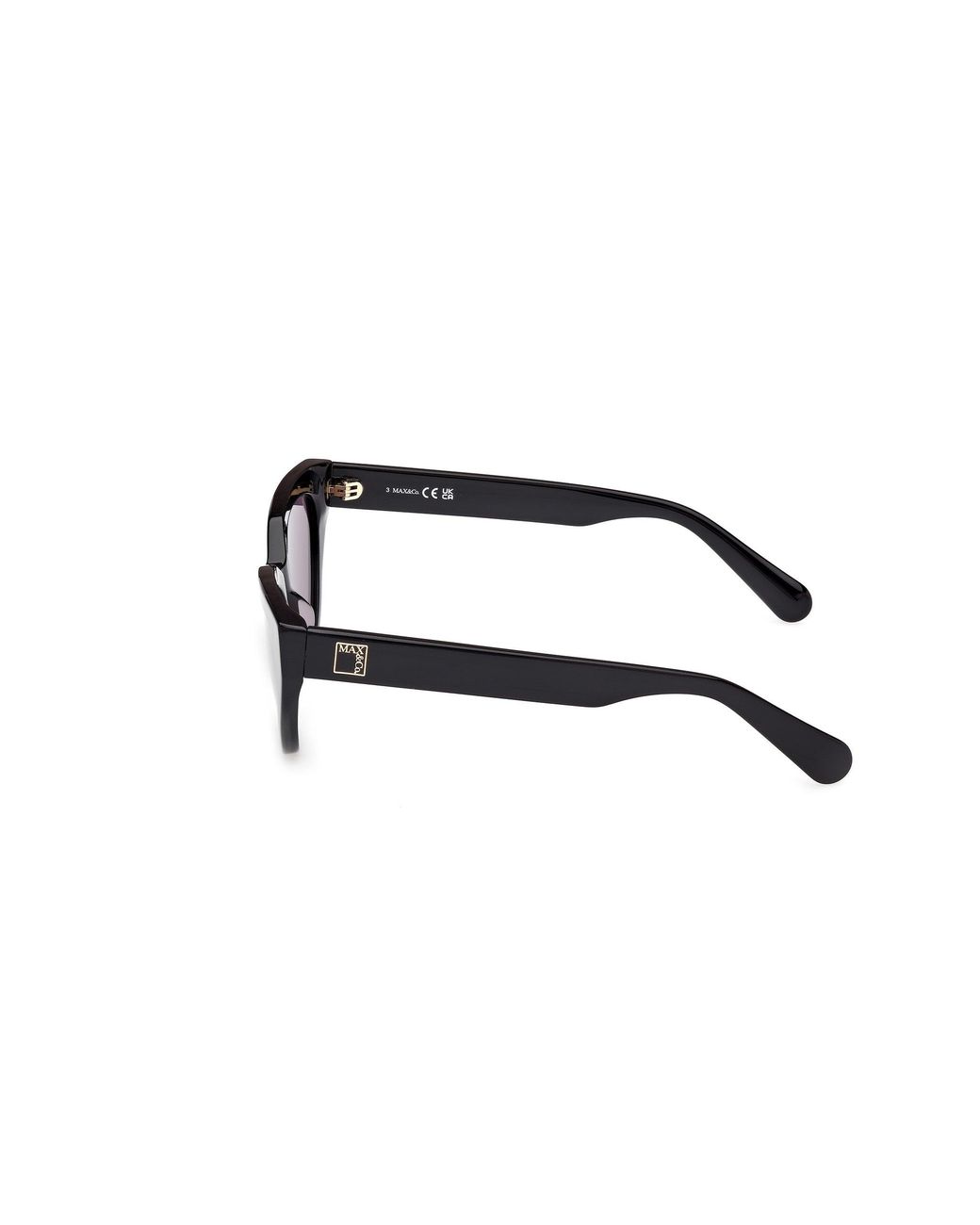 MAX&Co. Black Mo0127 01A Sunglasses Acetate Smoke Cat Eye Normal