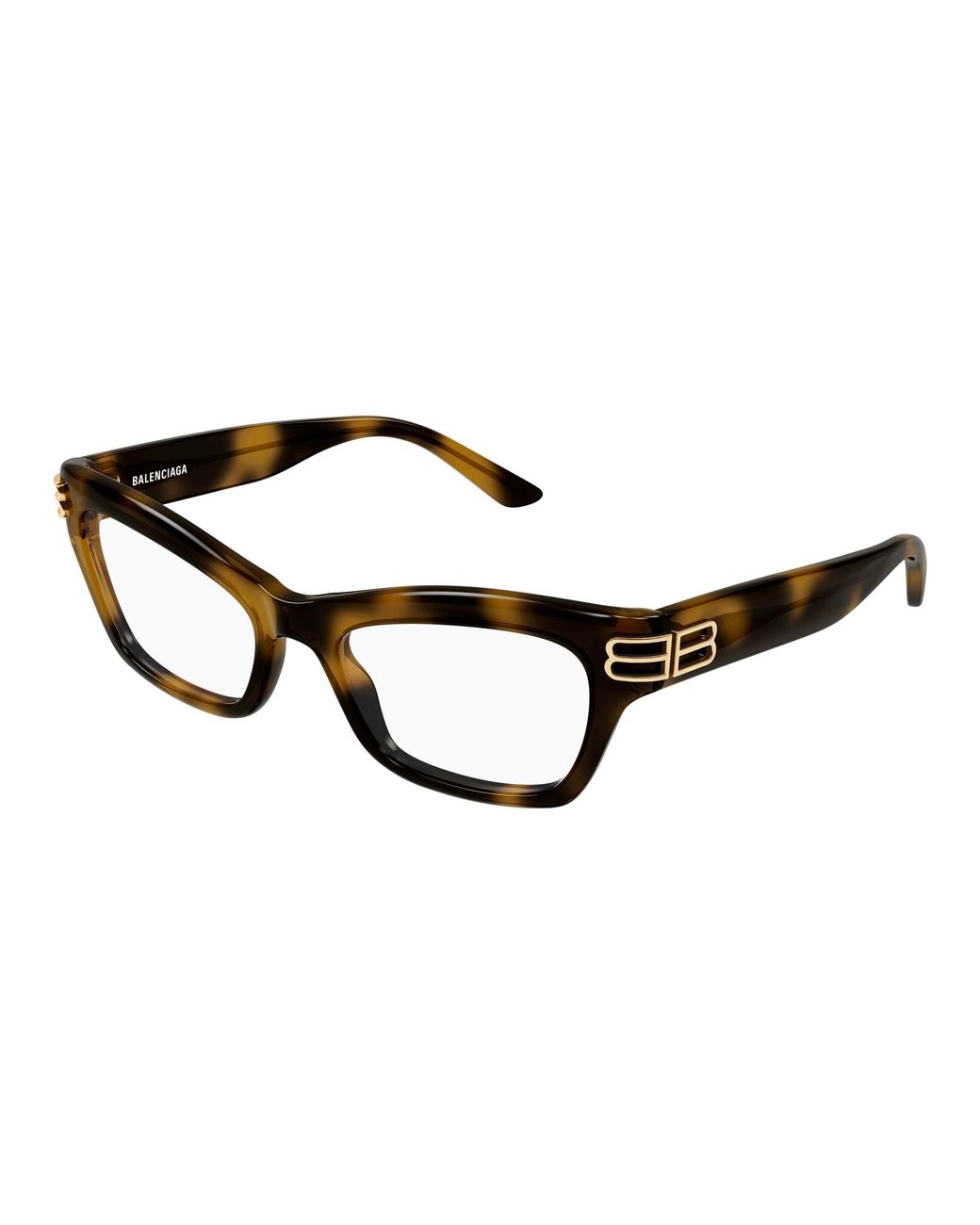 Balenciaga Black Bb0435O 003 Optical Frames Acetate Transparent Cat Eye