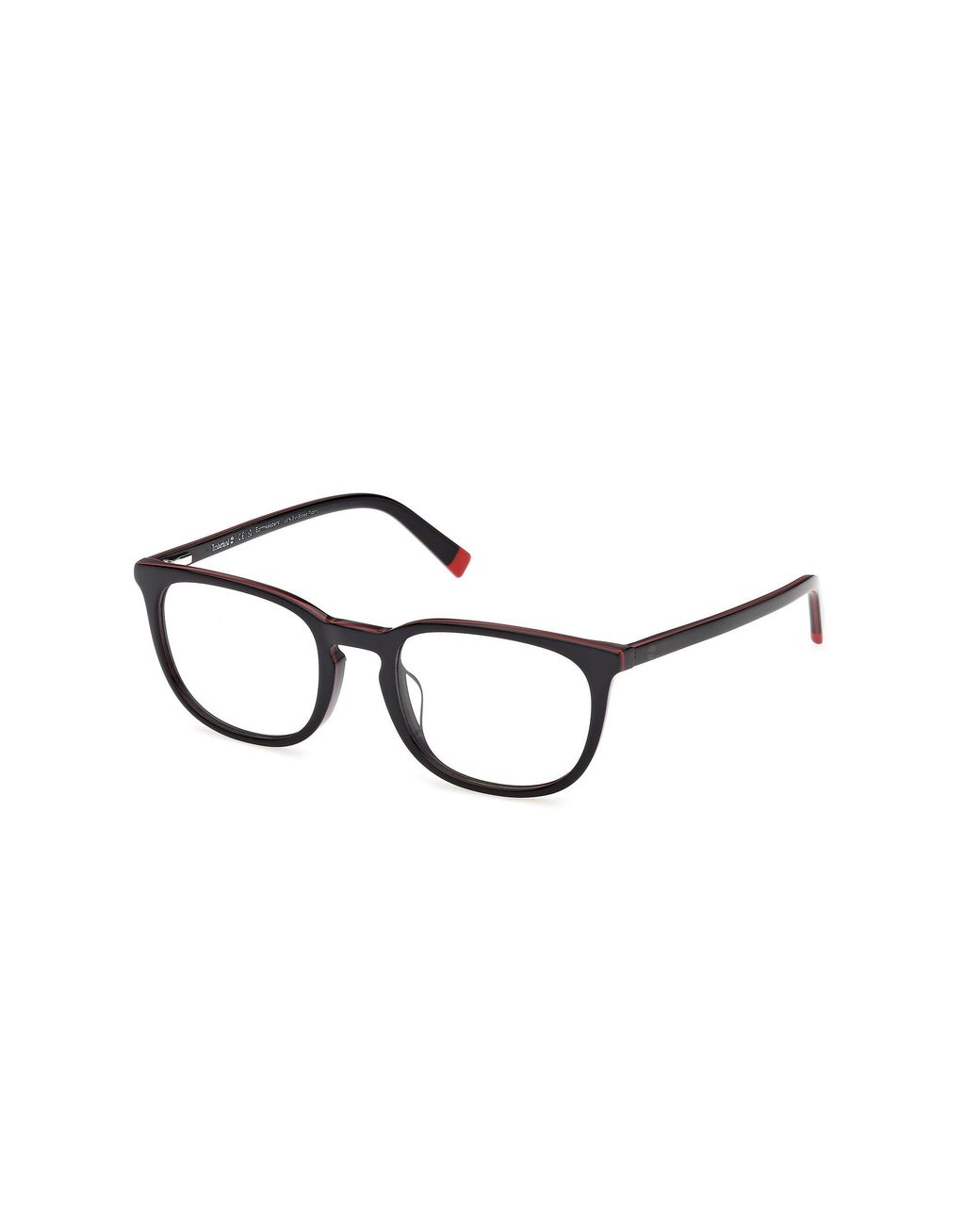 Timberland Black Tb50096-H 001 Optical Frames Acetate Round Normal for men