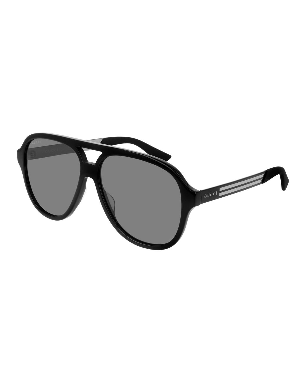 Gucci Black Gg0688S 001 Sunglasses Acetate Pilot for men