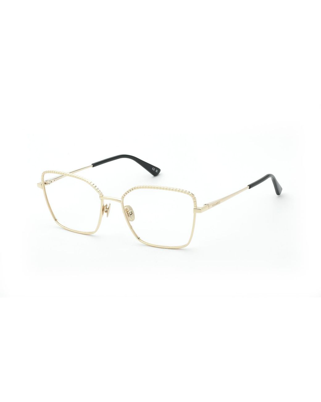 Nina Ricci Black Vnr452V 300 Optical Frames Metal Geometric