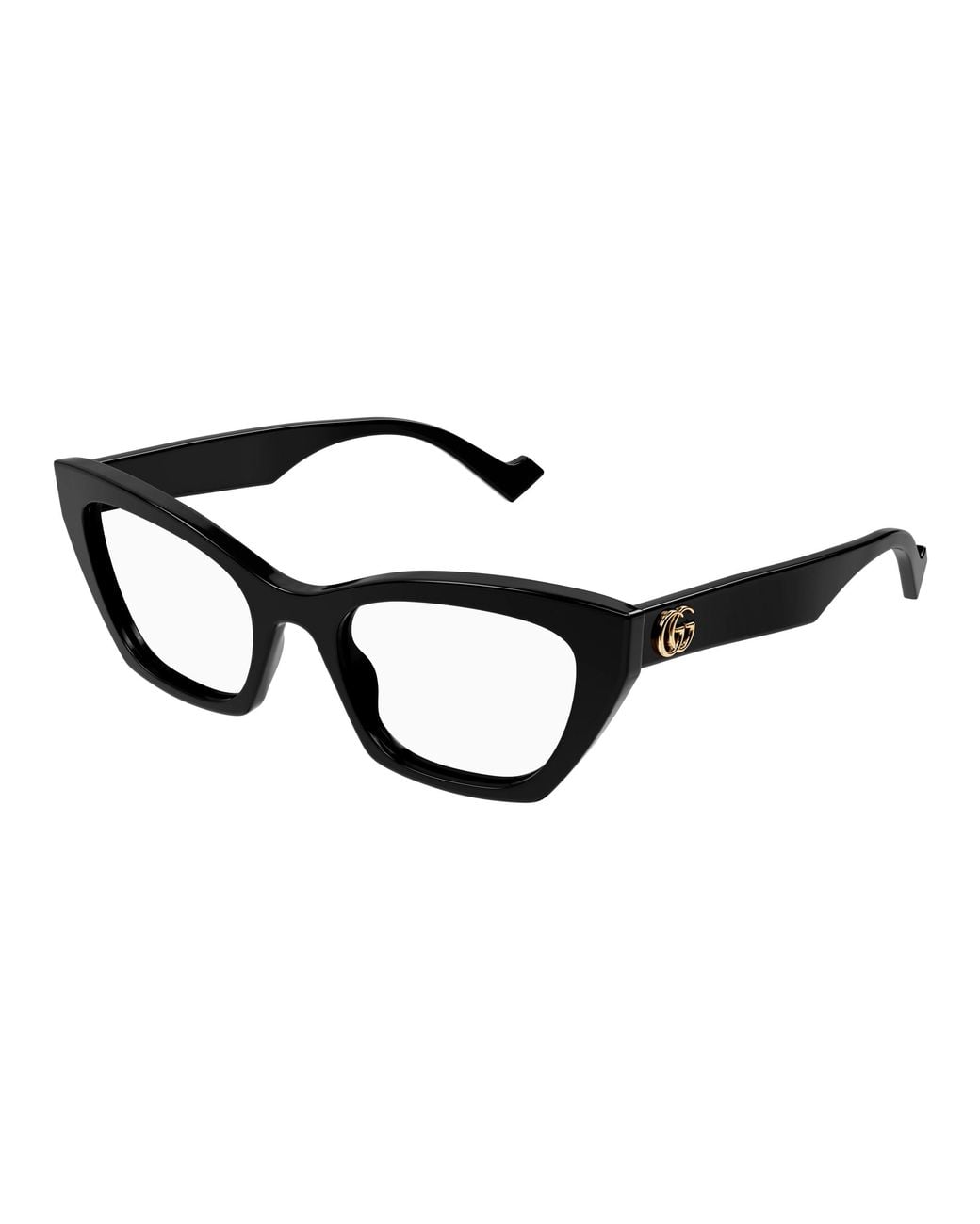 Gucci Black Gg1334O 001 Optical Frames Acetate Cat Eye