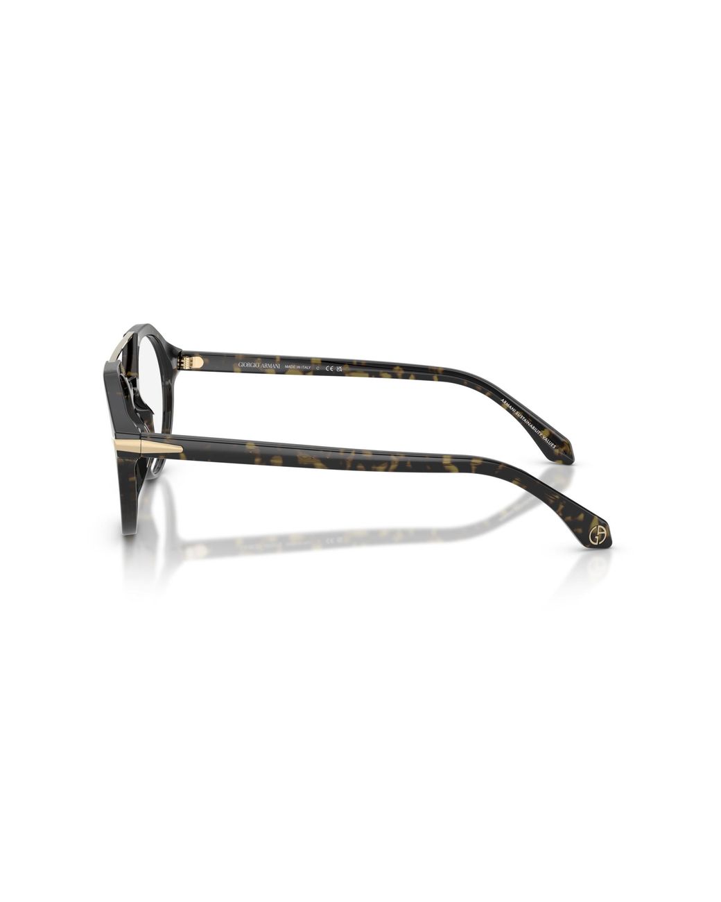 Giorgio Armani Black Ar7278U 6233 Optical Frames Acetate Round Normal for men