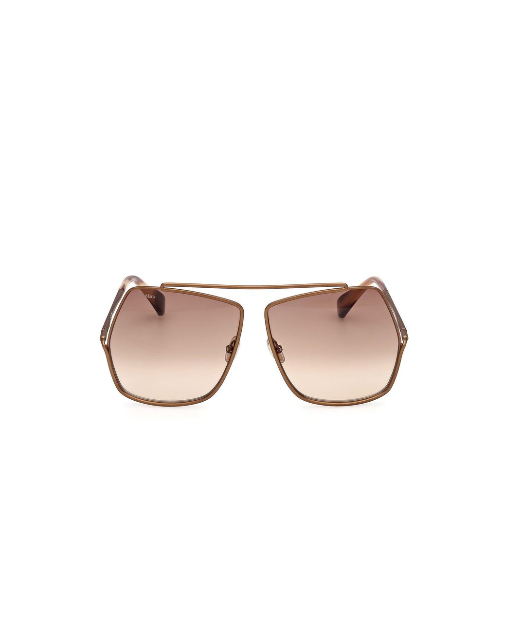 Max Mara Black Mm0006 Elsa 47F Sunglasses Metal Geometric Normal