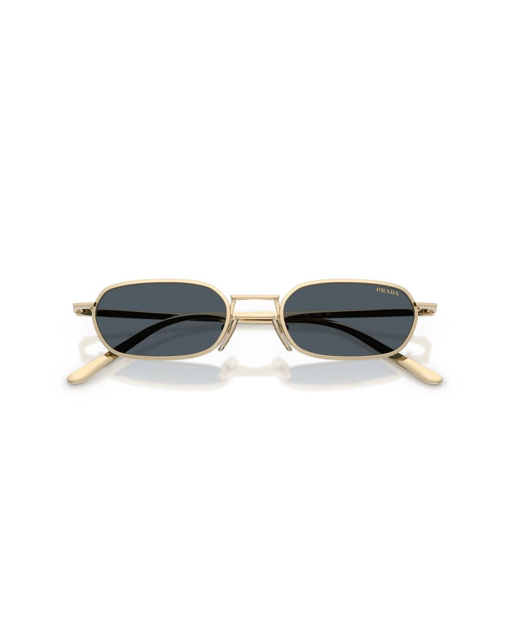 Prada Black Pr D58S Zvn70B Sunglasses Metal Round Normal