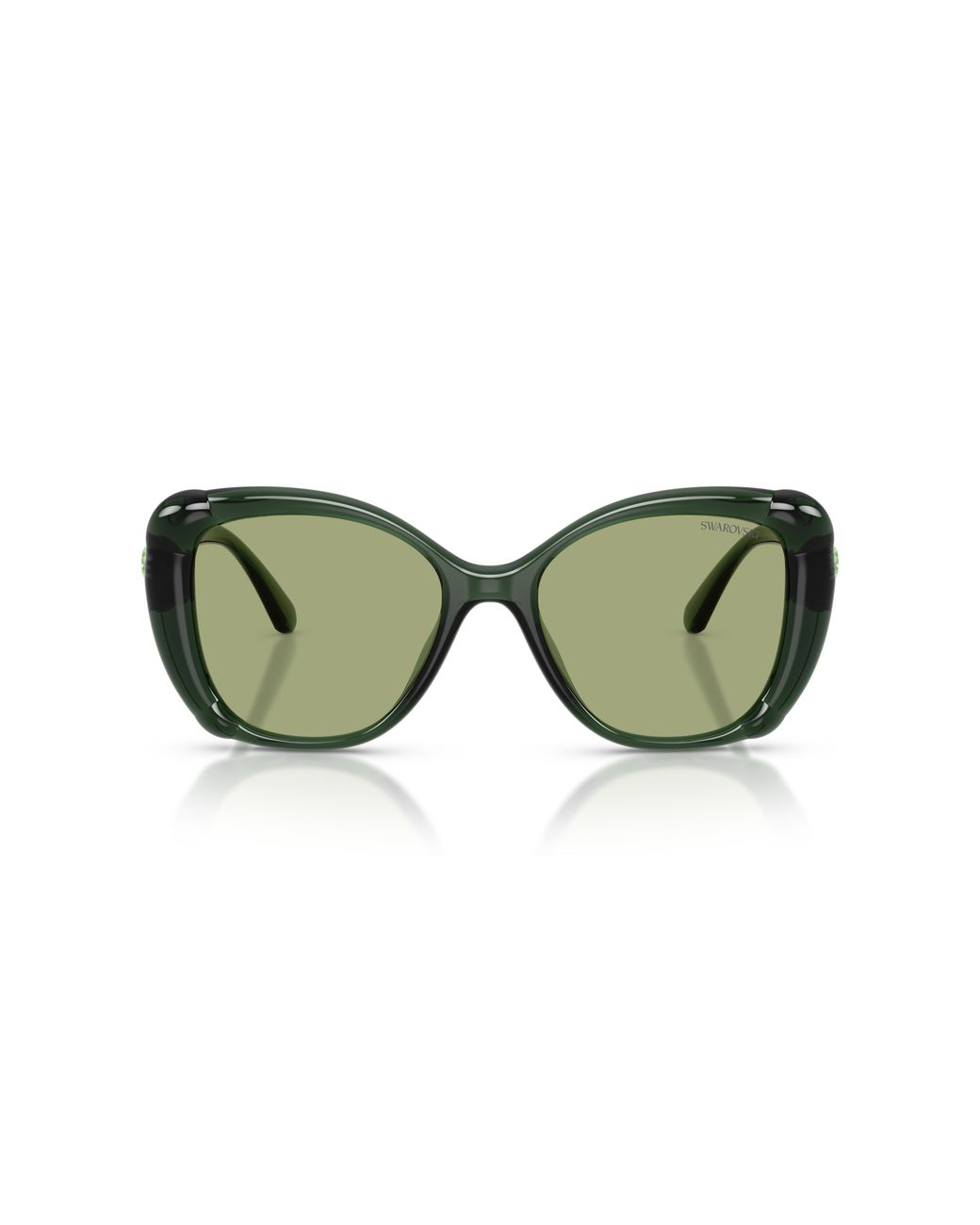 Swarovski Green Sk6051U 104382 Sunglasses Injected Butterfly Normal