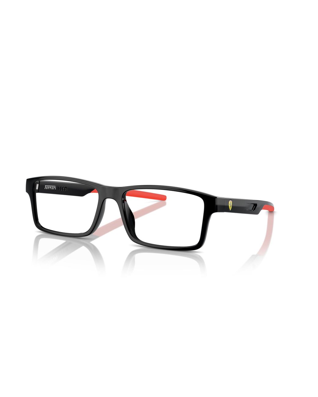 FERRARI SCUDERIA Black Fz8004U 501 Optical Frames Injected Squared Normal for men