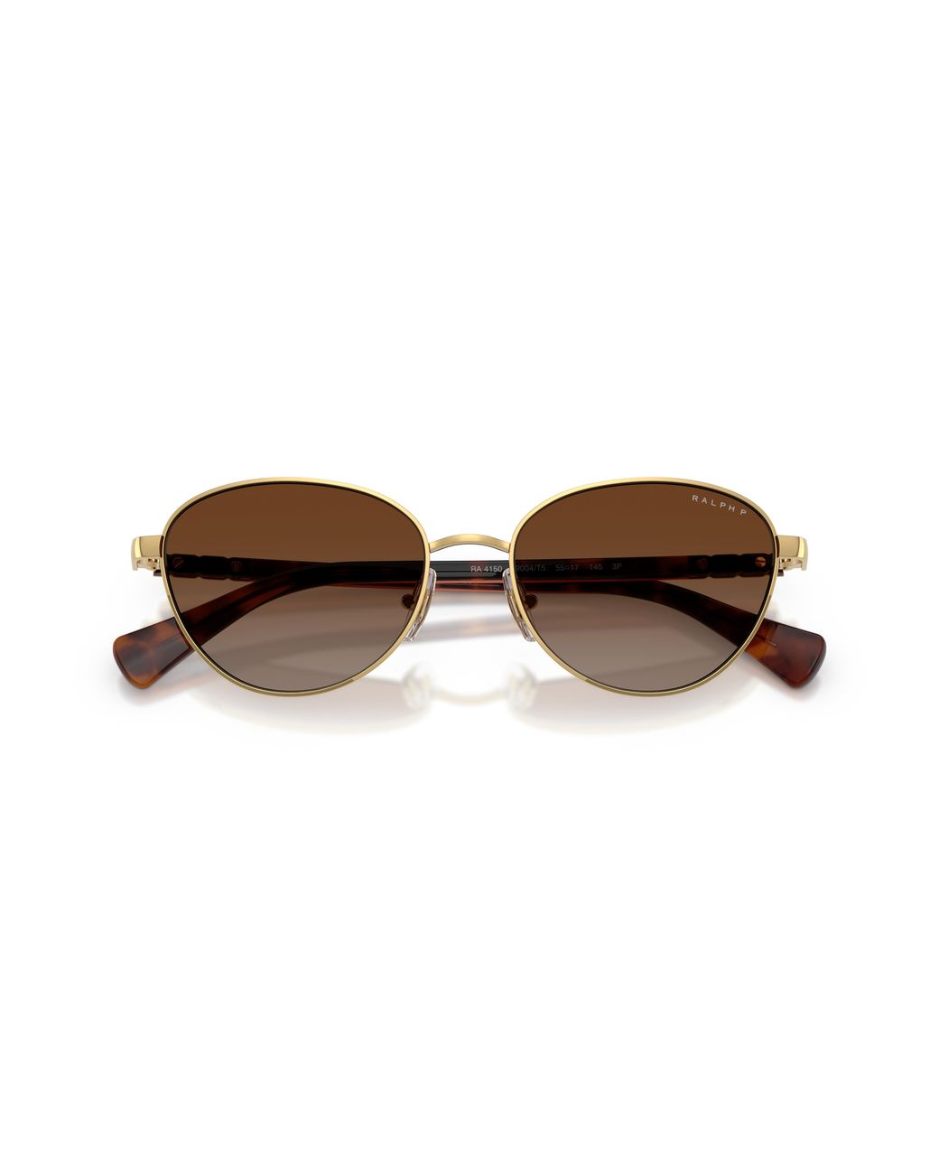 Ralph Lauren Black Ra4150 9004T5 Sunglasses Metal Cat Eye Polarized