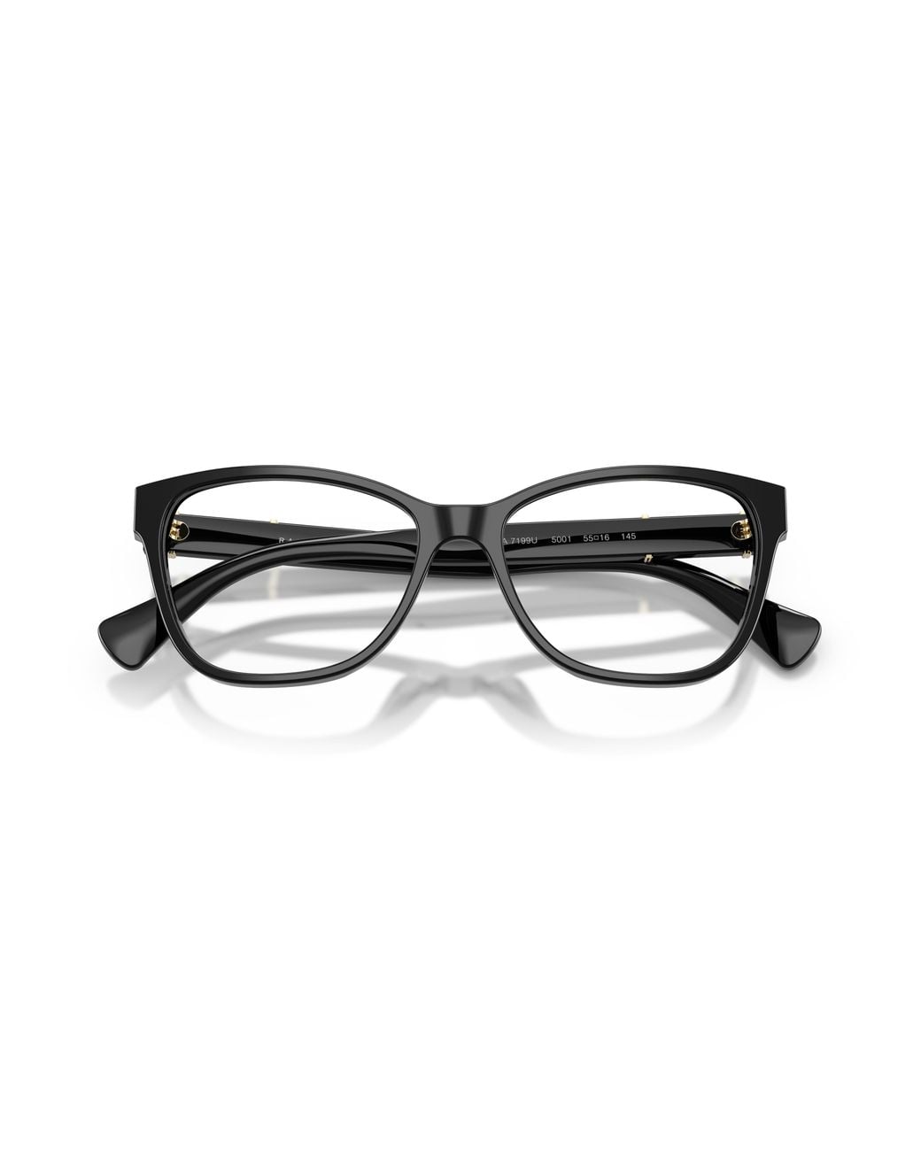 Ralph Lauren Black Ra7199U 5001 Optical Frames Acetate Transparent Butterfly Normal