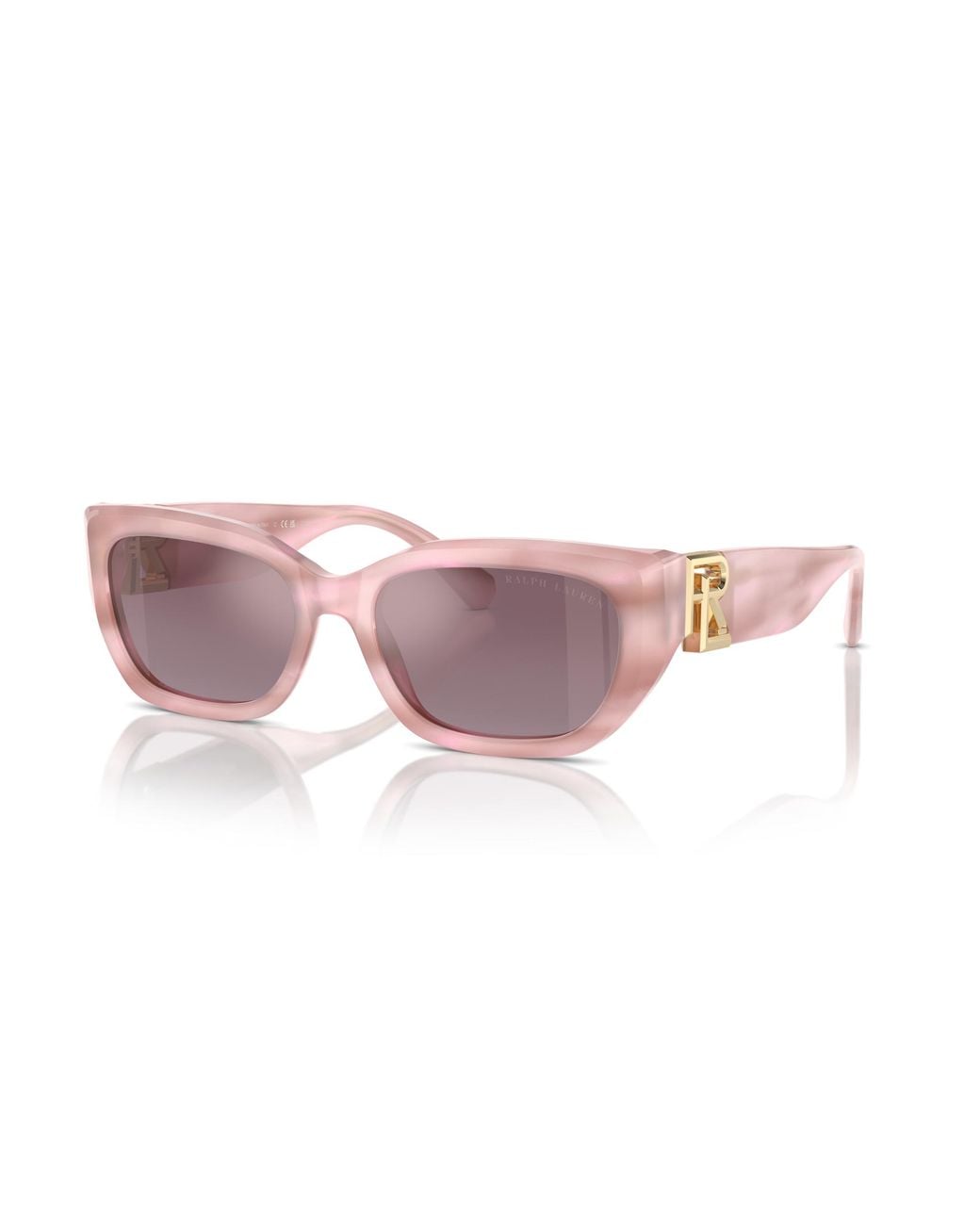 Ralph Lauren Black Rl8222 The Bridget 61806X Sunglasses Acetate Cat Eye Normal Mirror