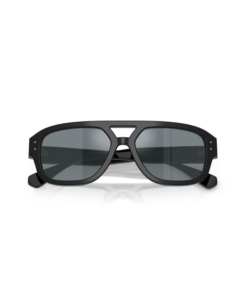 Dolce & Gabbana Black Dg4561 501/6G Sunglasses Acetate Pilot Mirror for men