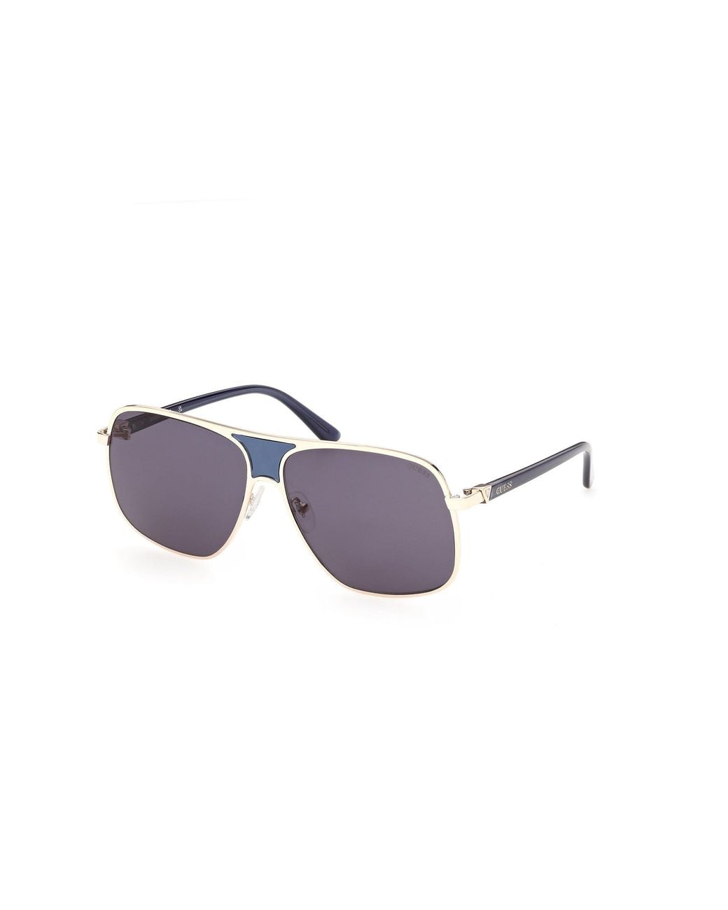 Guess Black Gu00358 32V Sunglasses Injected Pilot Normal