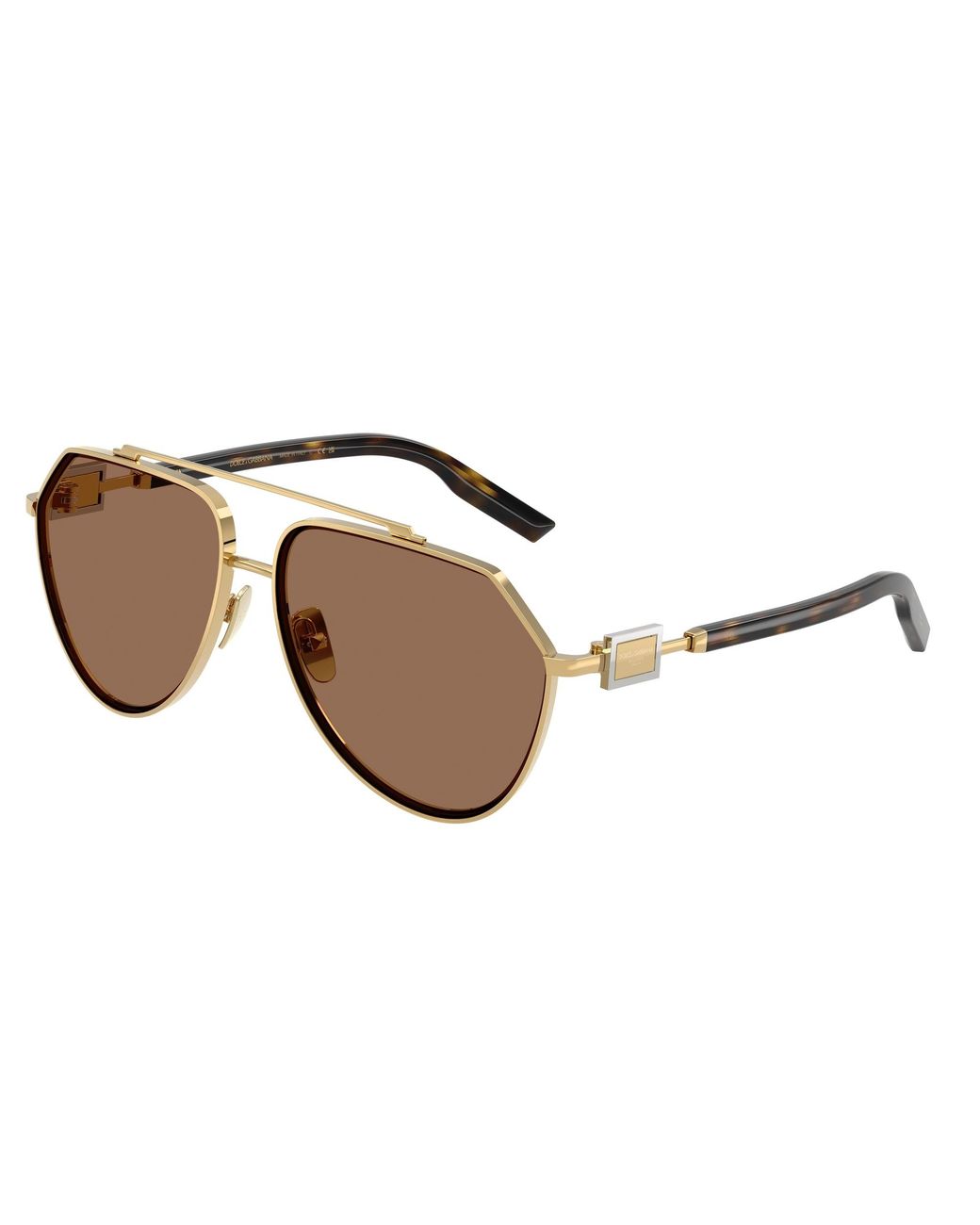 Dolce & Gabbana Black Dg2315 02/73 Sunglasses Metal Pilot Normal for men