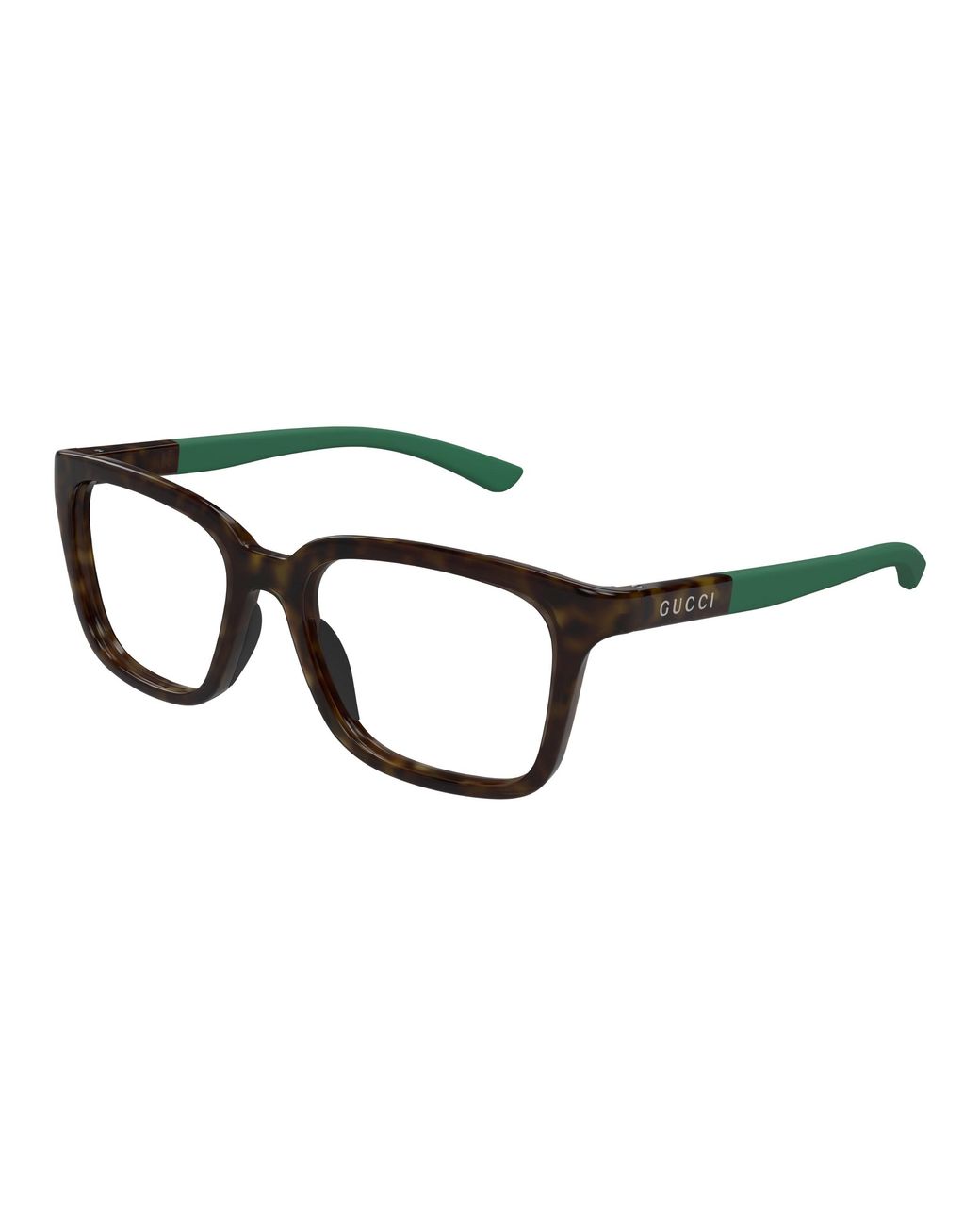 Gucci Black Gg1738O 003 Optical Frames Injected Transparent Squared for men