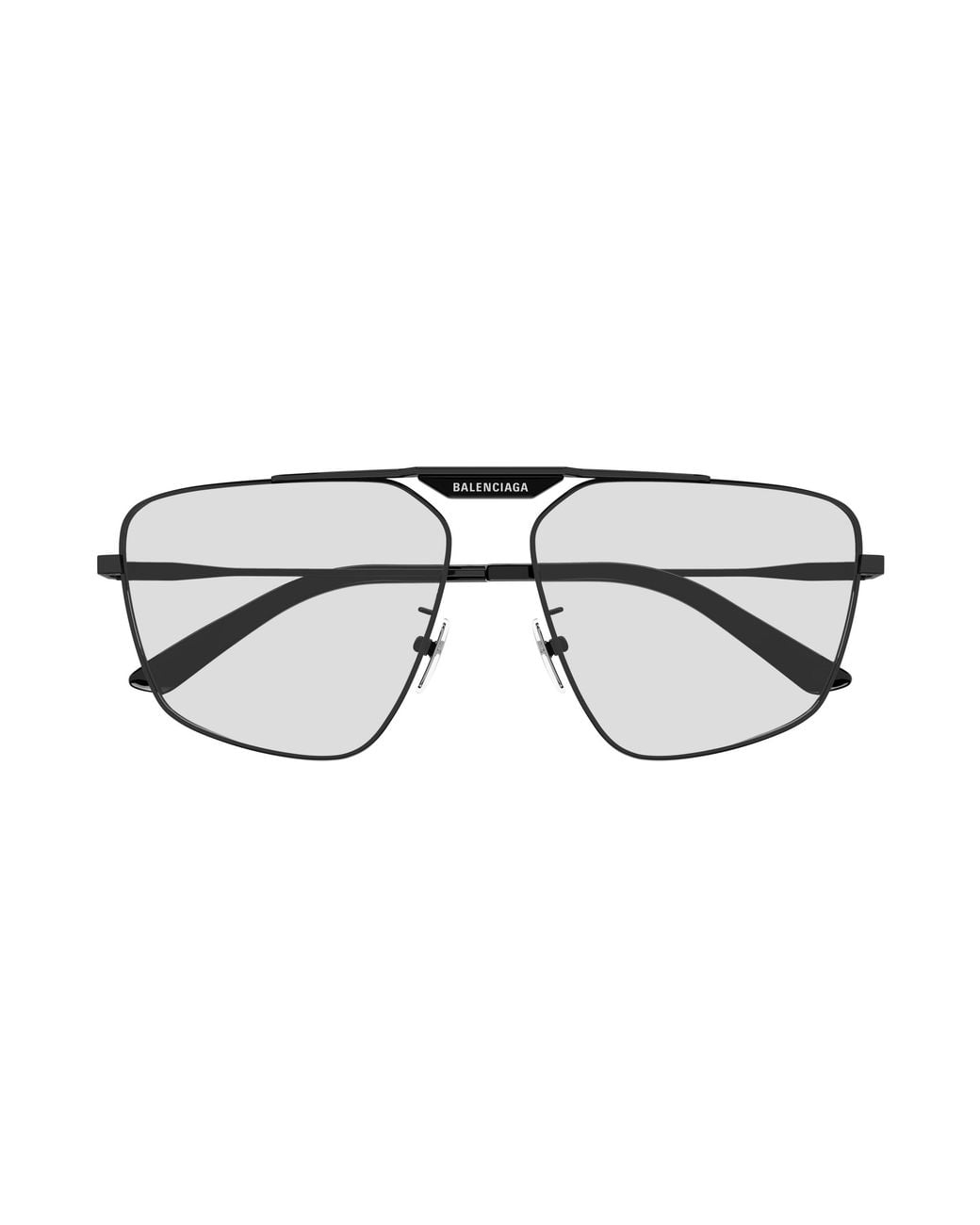 Balenciaga Black Bb0246Sa 004 Sunglasses Metal Geometric Normal for men
