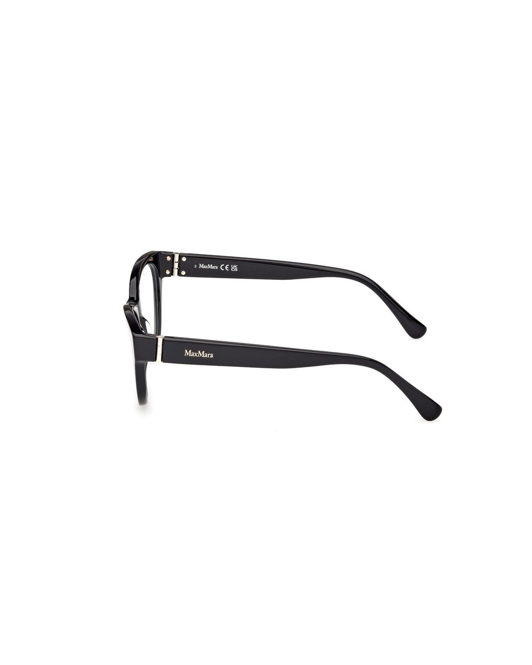Max Mara Black Mm5205 001 Optical Frames Acetate Round Normal