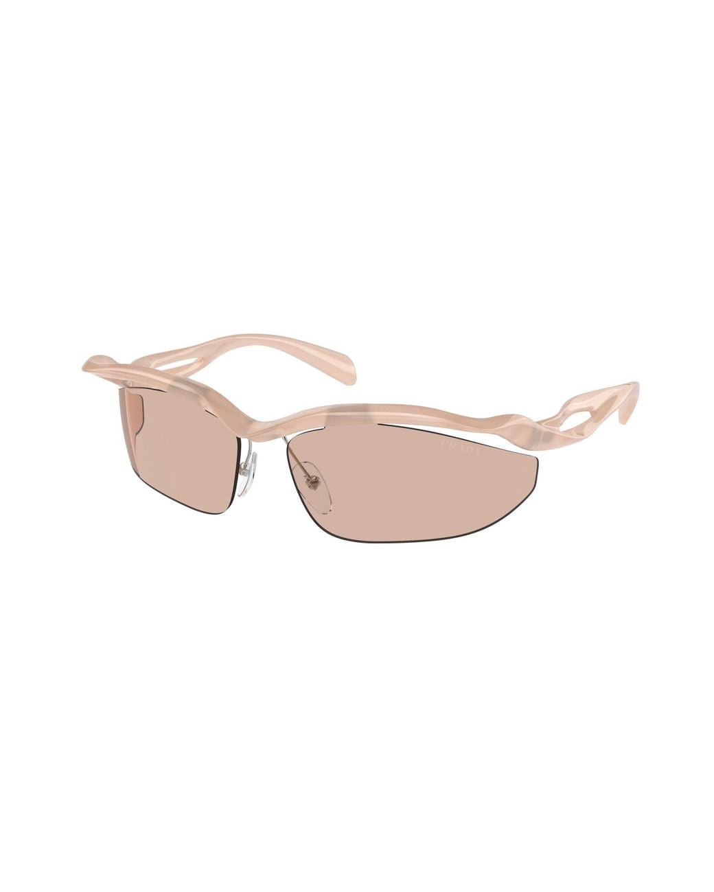 Prada Black Pr A25S 12S4I2 Sunglasses Injected Cat Eye Normal
