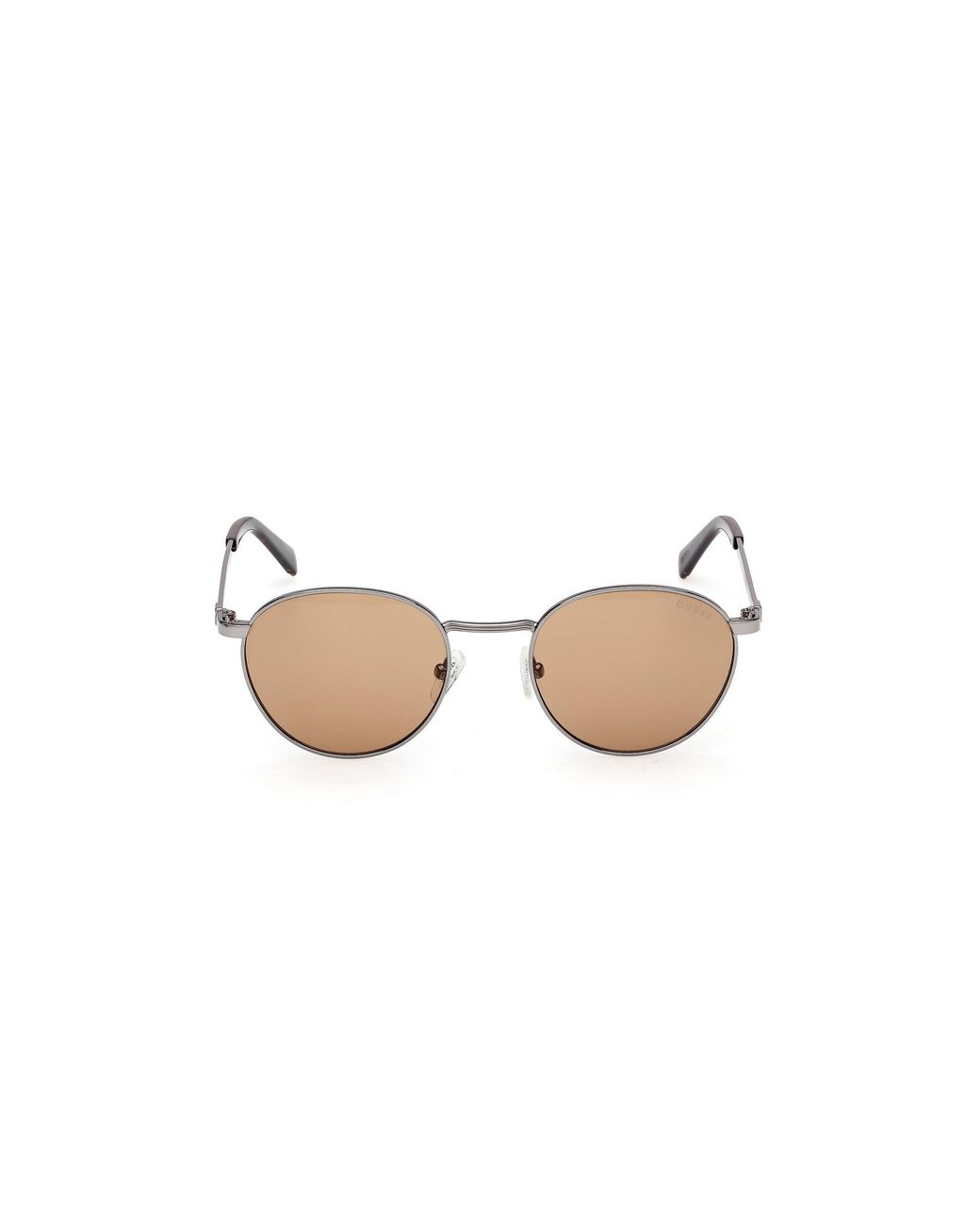 Guess Black Gu00272 08E Sunglasses Metal Round Normal for men