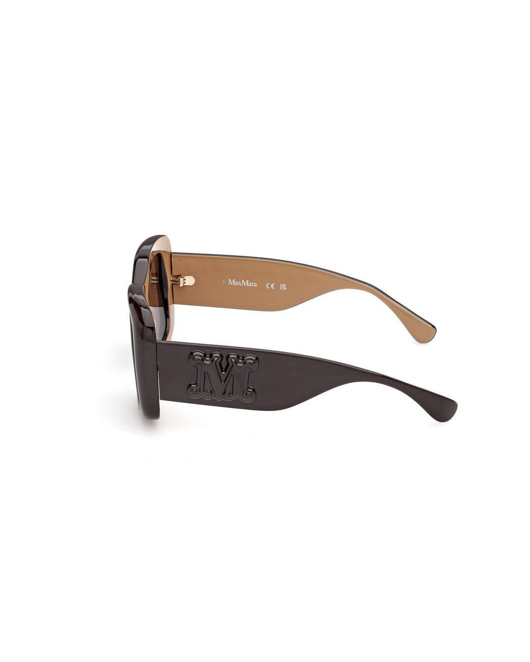 Max Mara Black Mm0207 50E Sunglasses Injected Butterfly Normal